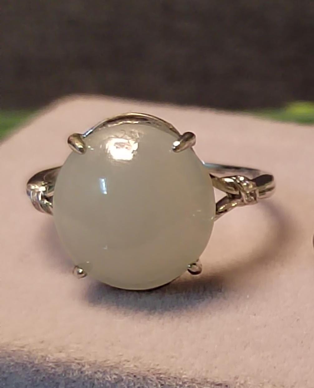 Natural Certified A-Grade Burmese Untreated White Icy Jadeite Simple Design Ring 3 Different Size SL137 SL138 SL139 - SL Precious