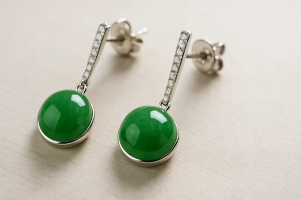 Natural Jadeite Earrings Worth Collecting