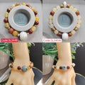 Handmade Natural Untreated HuangLong Jade| Burmese Jadeite| S999 Silver Bead Bracelet SL345B SL345W - SL Precious