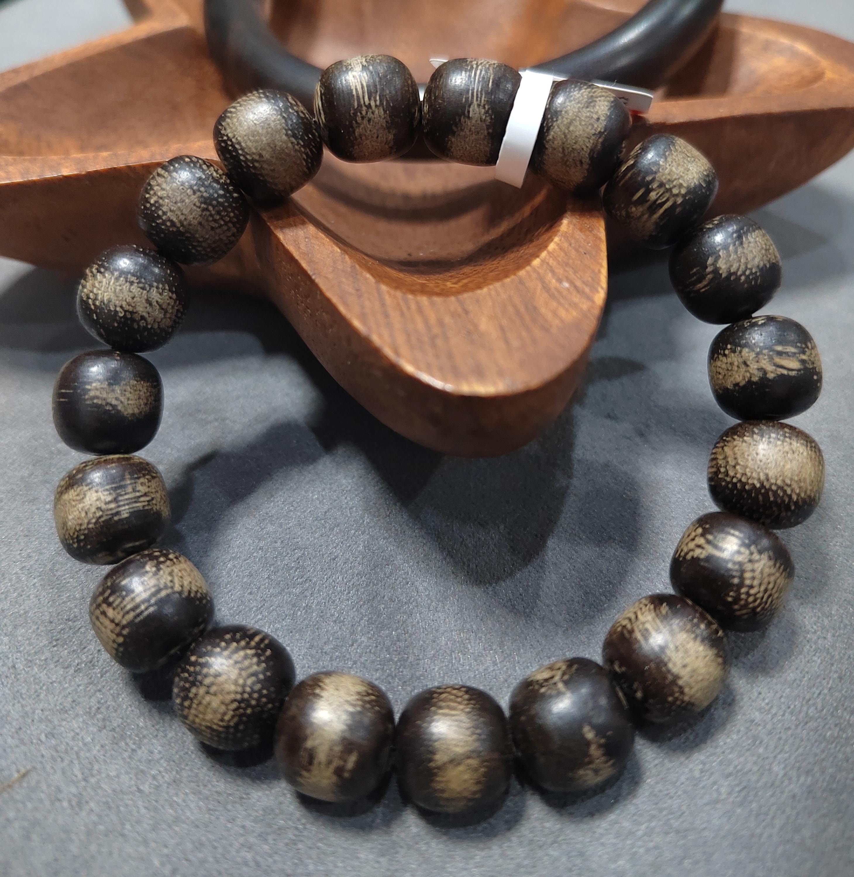 Natural Beauty Dalakan Sinking Agarwood Beads Bracelet & Sandalwood Bangle Mix|Match Unisex Designs SL391