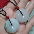 Green Aventurine Donut Pendant Necklace - Luxury Gemstone Prosperity Jewelry, Limited Gift Edition SL Precious