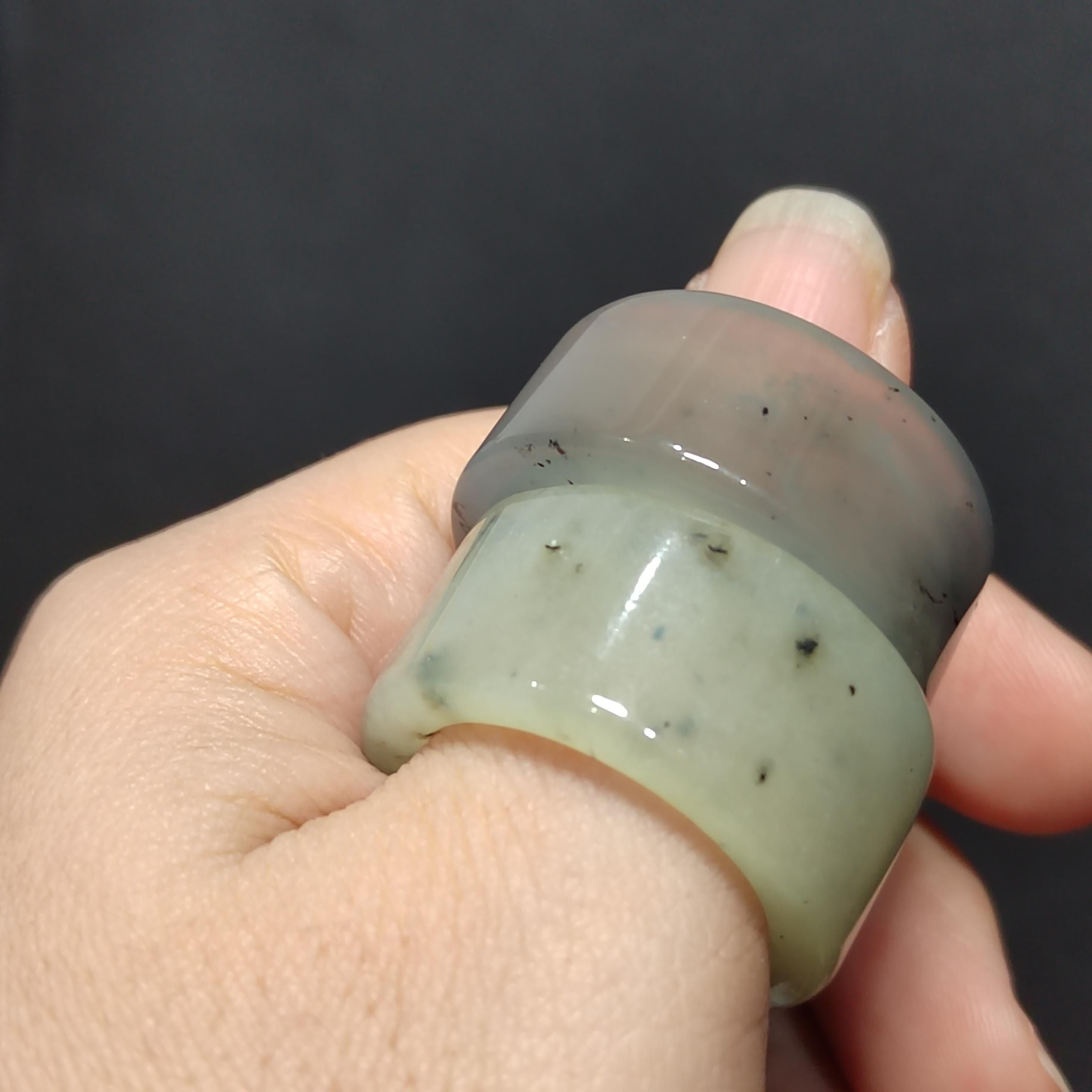 Natural China Xiuyu Jade Thumb Ring | Straight Cut | Two Designs SL304 SL305 SL Precious