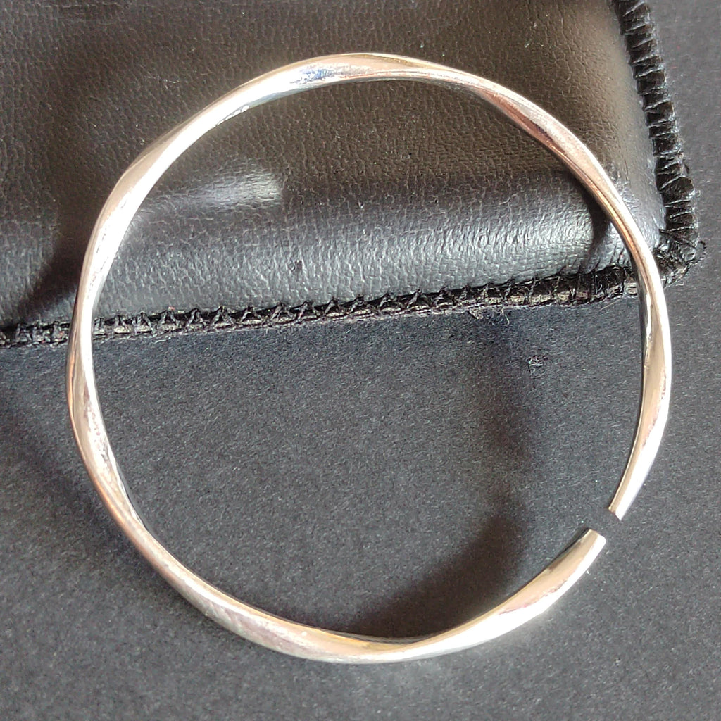 S9999 Silver Filled Vermeil Twist Wave Cuff Bangle | Elegant Design | Perfect Gift | SL339