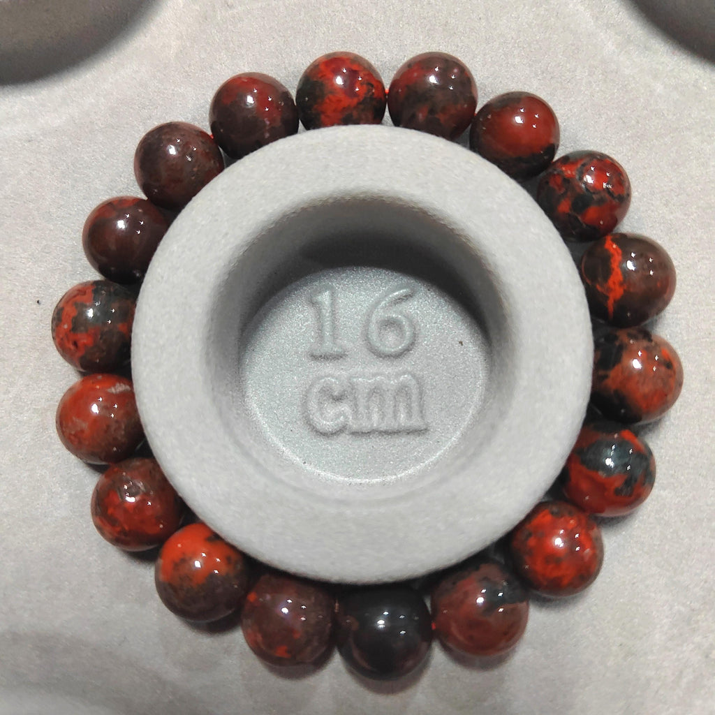 Certified A-Grade Natural Southern Sichuan Liangshan Waxi Deep Red|Raw Skin Black Nanhong Agate Beads Bracelet SL386