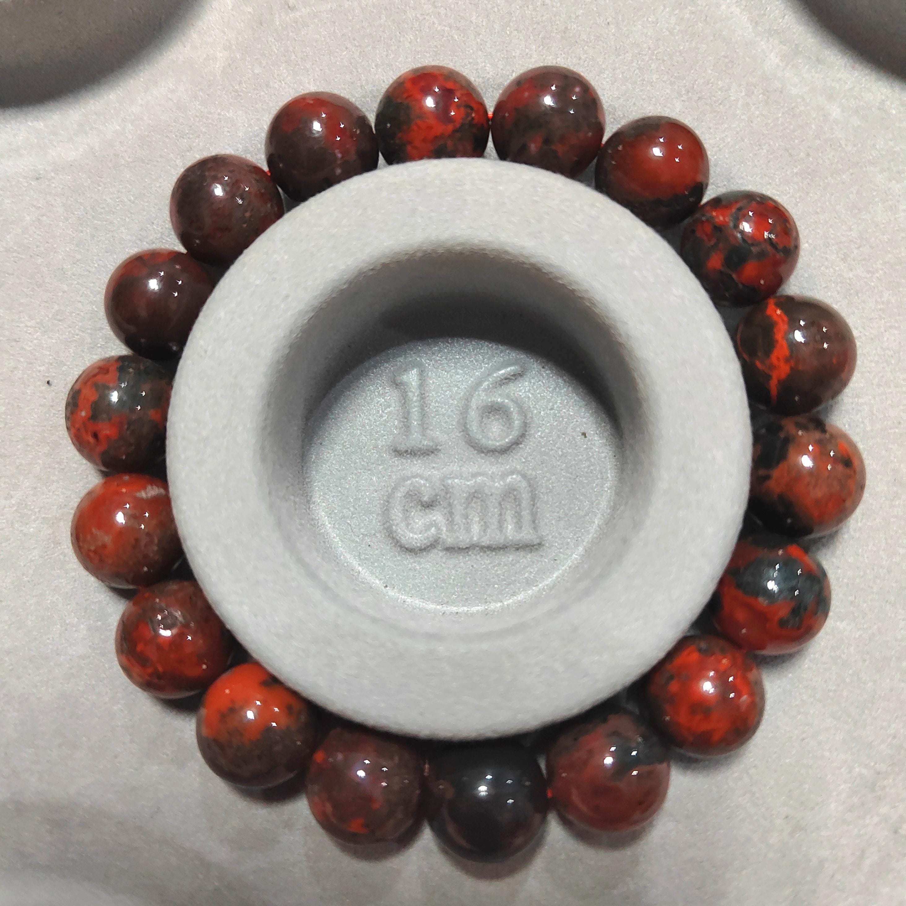 Certified A-Grade Natural Southern Sichuan Liangshan Waxi Deep Red|Raw Skin Black Nanhong Agate Beads Bracelet SL386