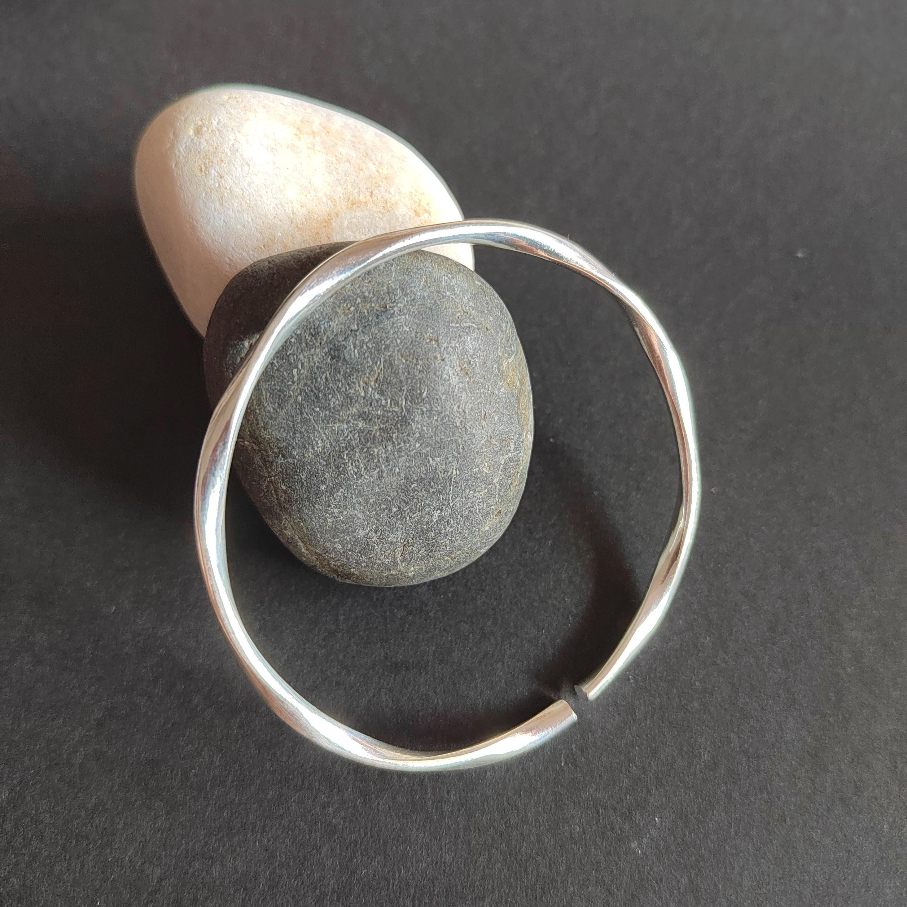 S9999 Silver Filled Vermeil Twist Wave Cuff Bangle | Elegant Design | Perfect Gift | SL339