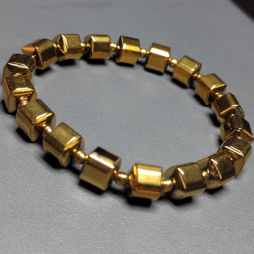 Pyrite Double Layer Bracelet Unisex Natural Cylinders Bead Mix & Match Fashion Beautiful Design 2 Stunning Option SL164 SL165 - SL Precious