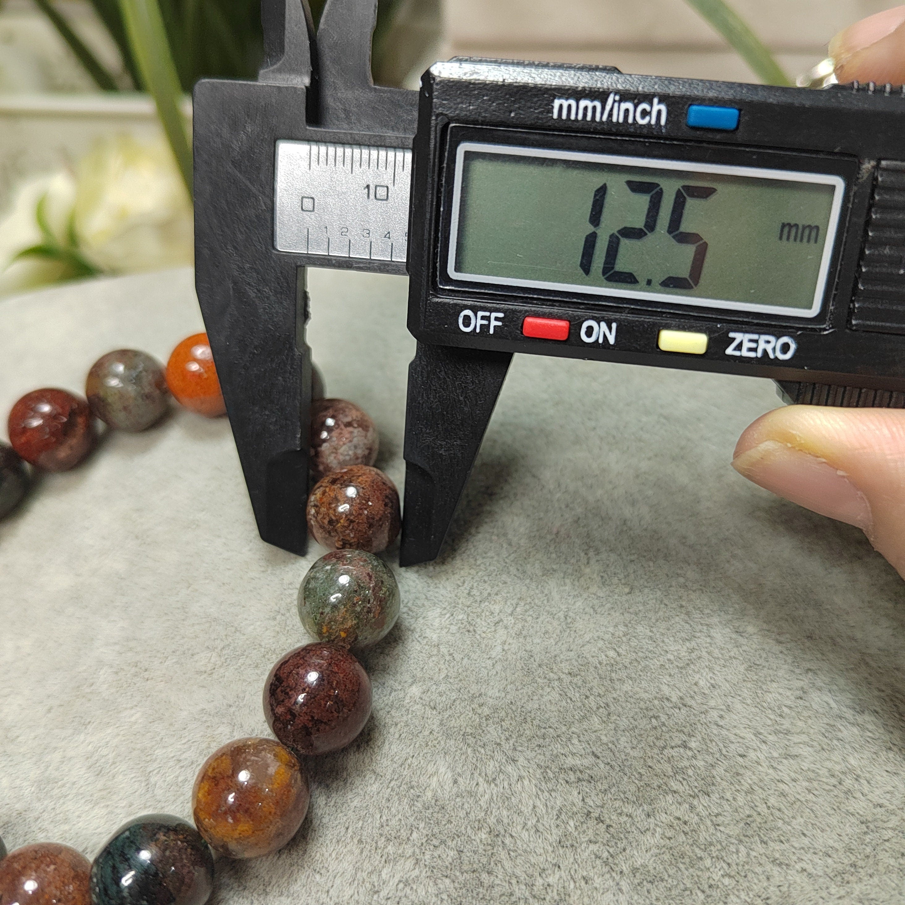Natural Genuine Four Seasons Garden Phantom Quartz 12.5mm 17pcs Beads Bracelet SL101 - SL Precious