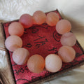 Large 11pcs 19.5-20.4mm Natural Yanyuan Agate Beads Bracelet, Rare Uneven Matte Design, Unique Limited Edition Statement Jewelry SL116B - SL Precious