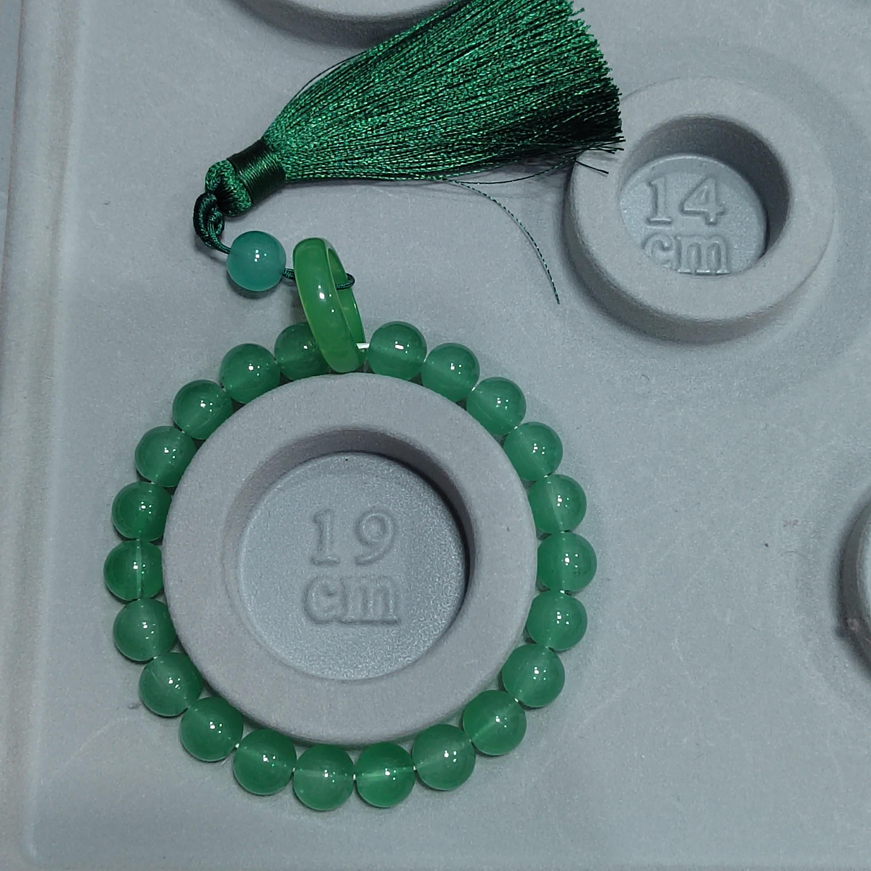 Natural Chalcedony Green Prayer, Calming Beads Bracelet SL106 - SL Precious