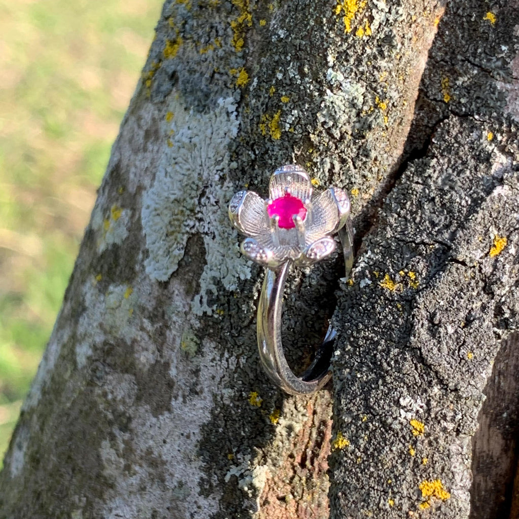Ravishing Rose Red Ruby Pendant - Certified Mogok Gemstone in Elegant 925 Sterling Silver Settings SL253X12