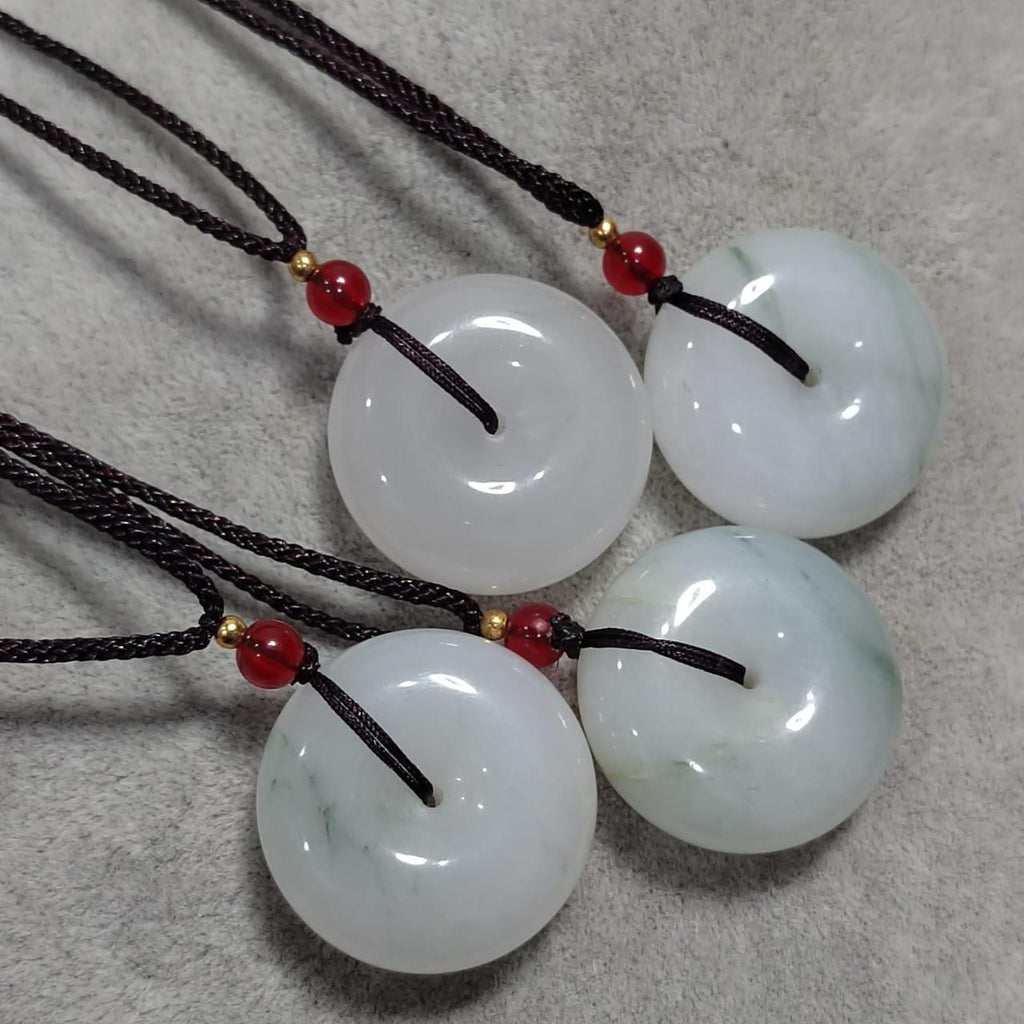 Green Aventurine Donut Pendant Necklace - Luxury Gemstone Prosperity Jewelry, Limited Gift Edition SL Precious