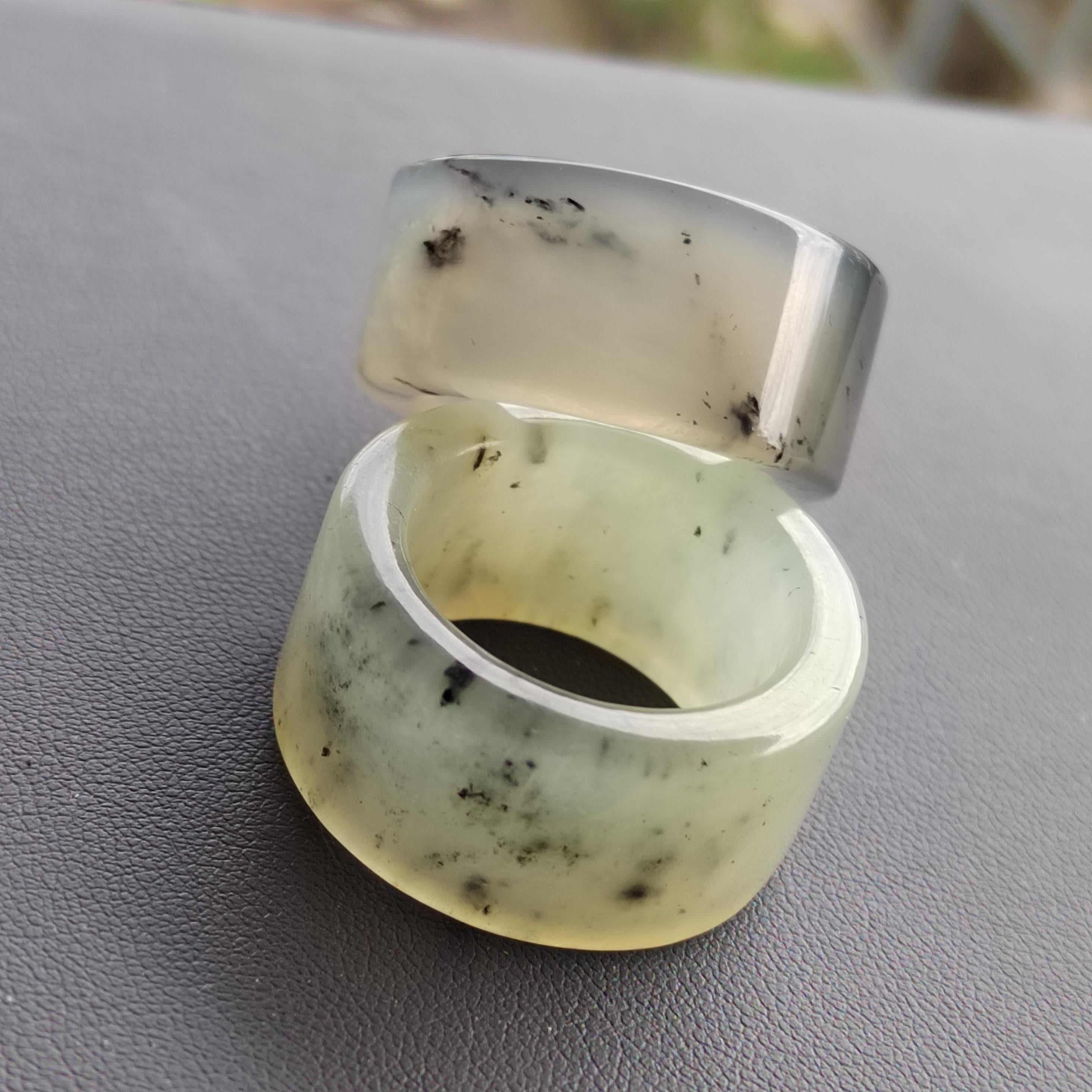 Natural China Xiuyu Jade Thumb Ring | Straight Cut | Two Designs SL304 SL305 SL Precious
