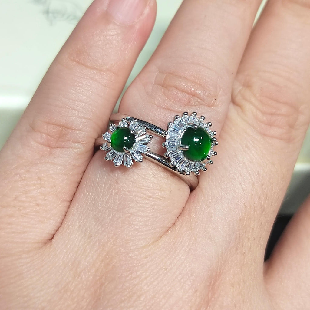 Certified 4 Difference Guatemala Natural Untreated Imperial Green Minimalist Rings Best Gift For Her| Birthday Gift| Mother Gift SL347