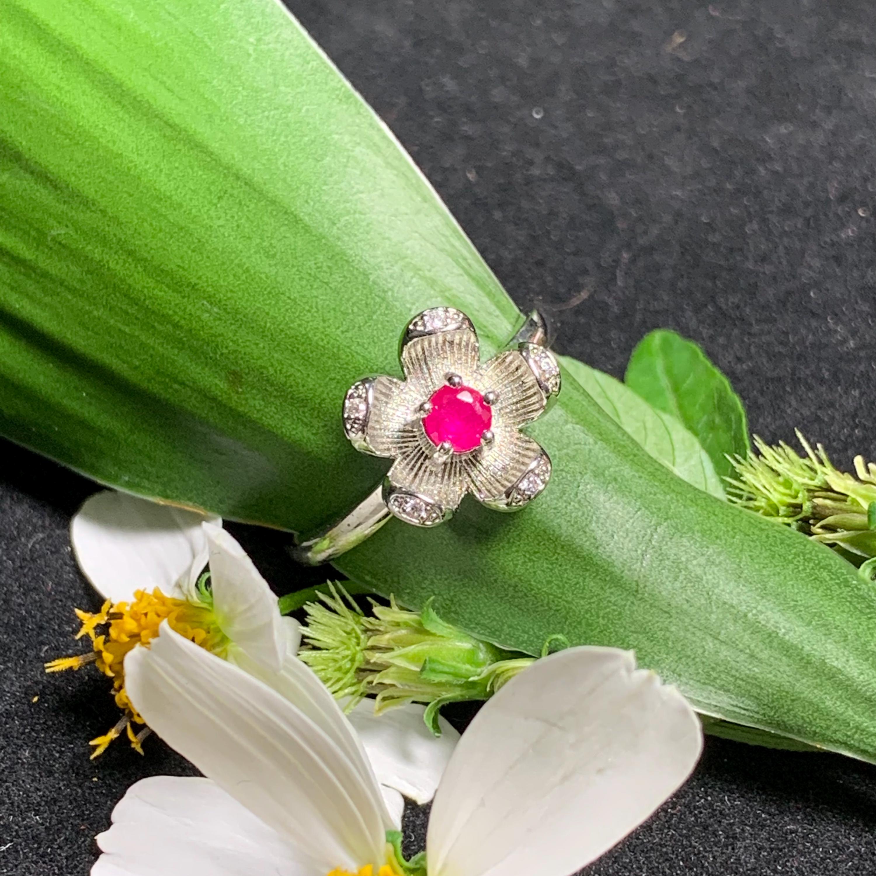 Ravishing Rose Red Ruby Pendant - Certified Mogok Gemstone in Elegant 925 Sterling Silver Settings SL253X12