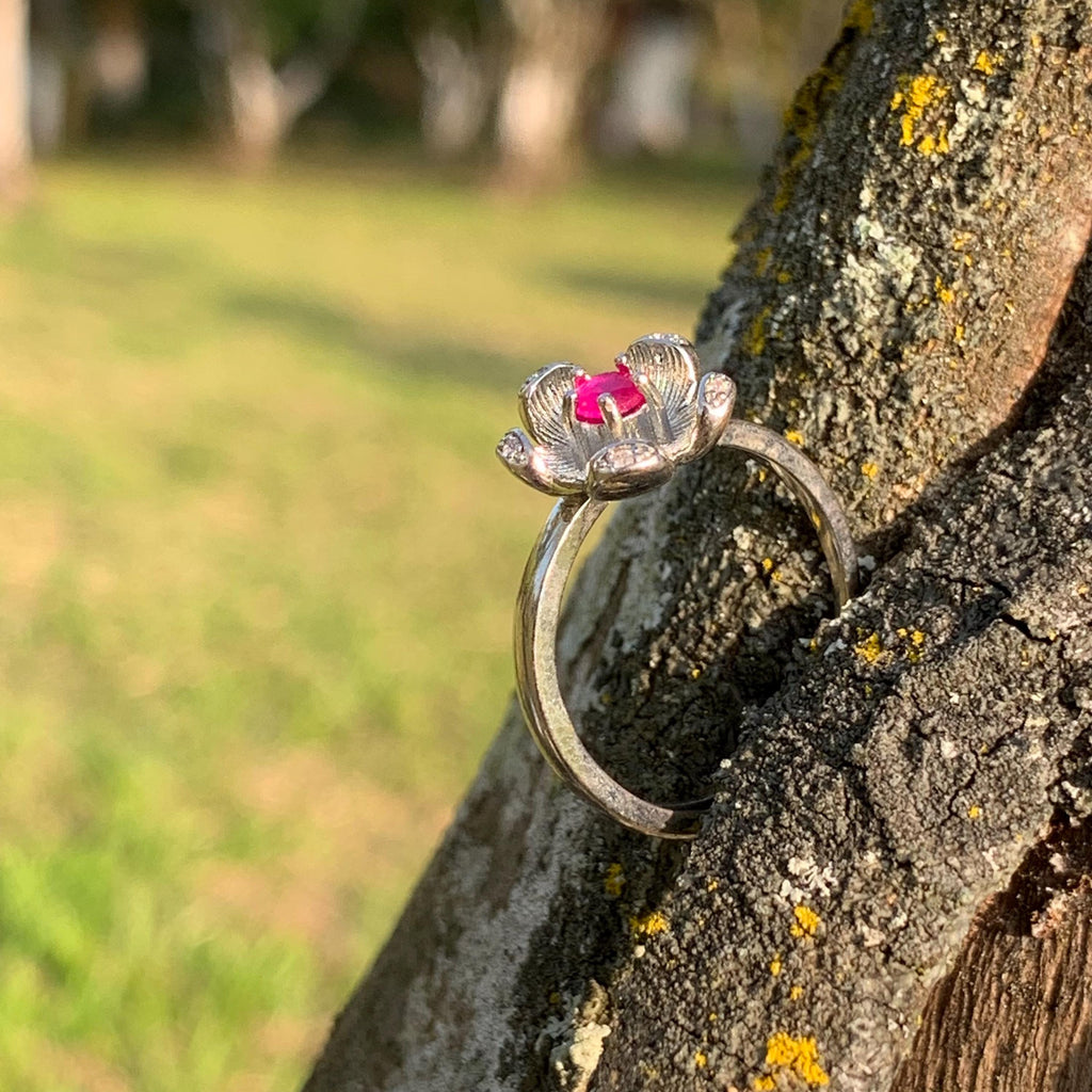 Ravishing Rose Red Ruby Pendant - Certified Mogok Gemstone in Elegant 925 Sterling Silver Settings SL253X12