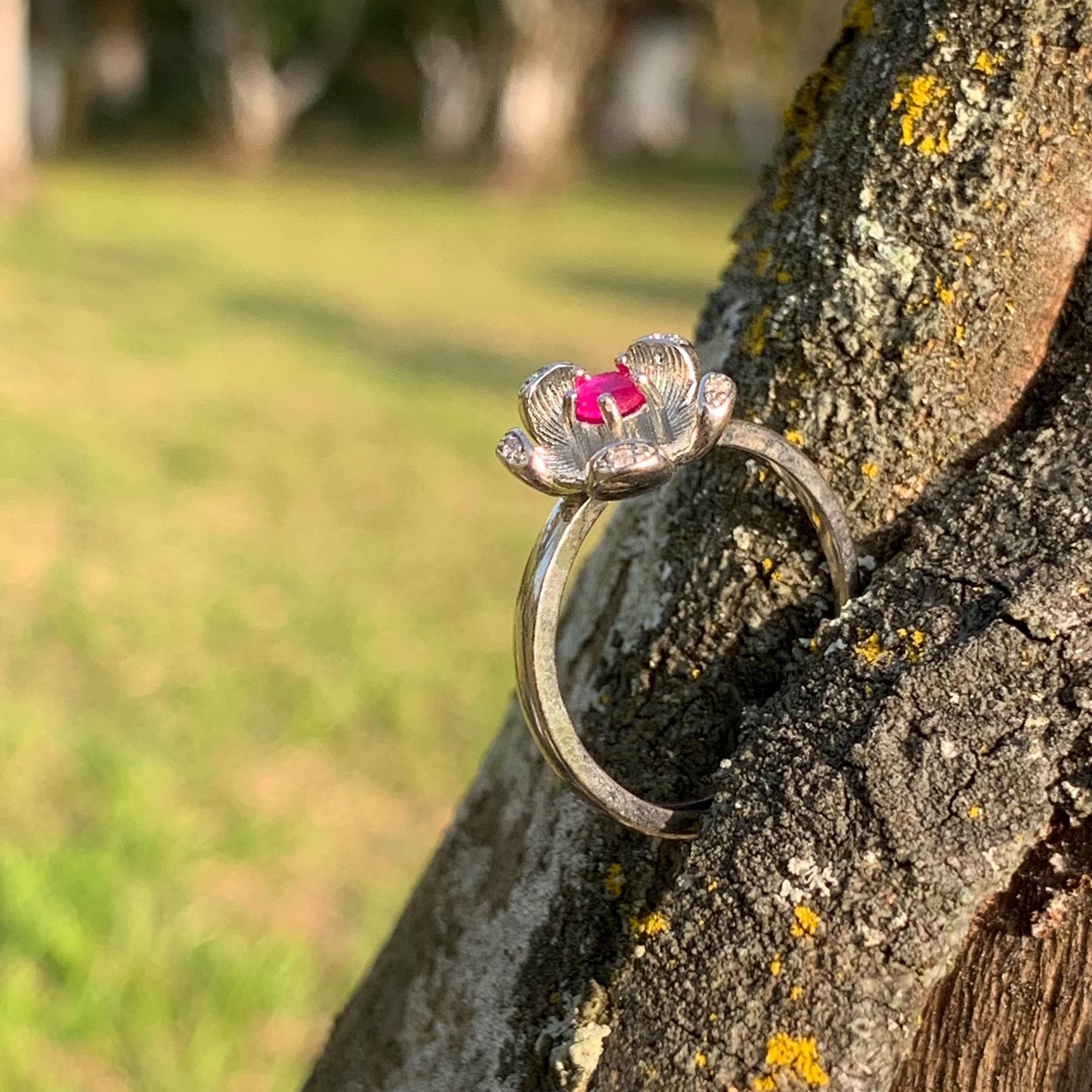 Ravishing Rose Red Ruby Pendant - Certified Mogok Gemstone in Elegant 925 Sterling Silver Settings SL253X12