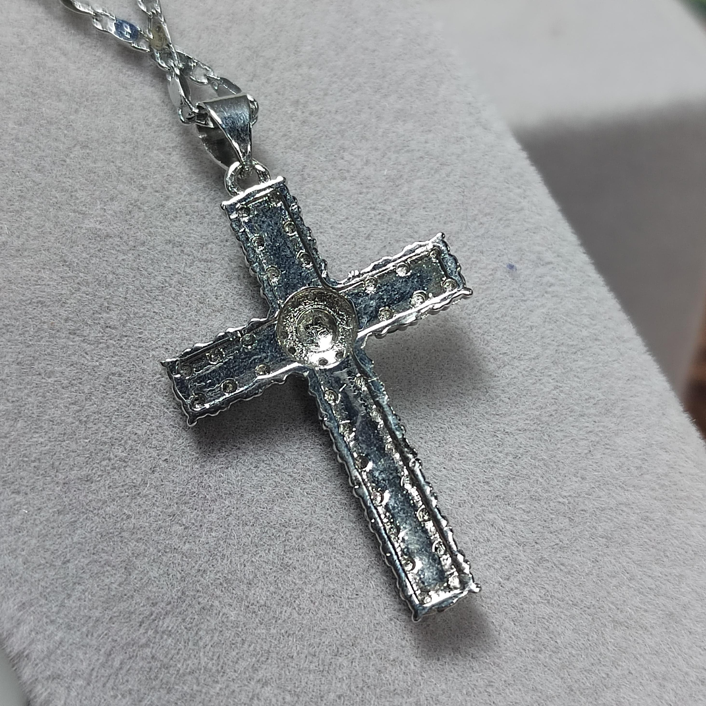 Certified Beautiful Gemstone A Grade Burmese Natural Apple Green/Yellow Jadeite Cross 925 Untreated Christian Cross Jewelry Gifts SL058