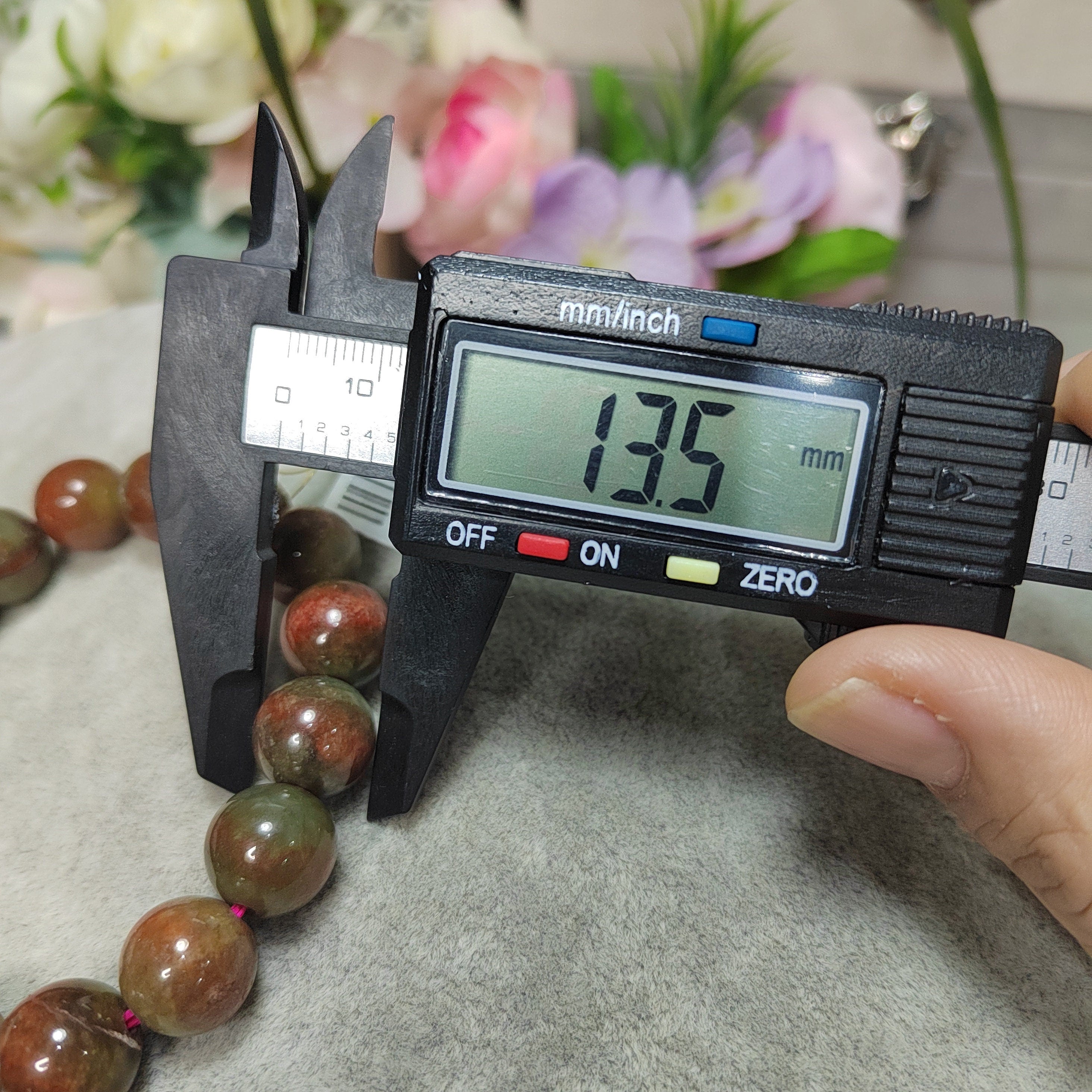Natural Untreated Beautiful Mix Colors Burmese Rare Red Green Jadeite 16pcs Beads Bracelet SL102 - SL Precious