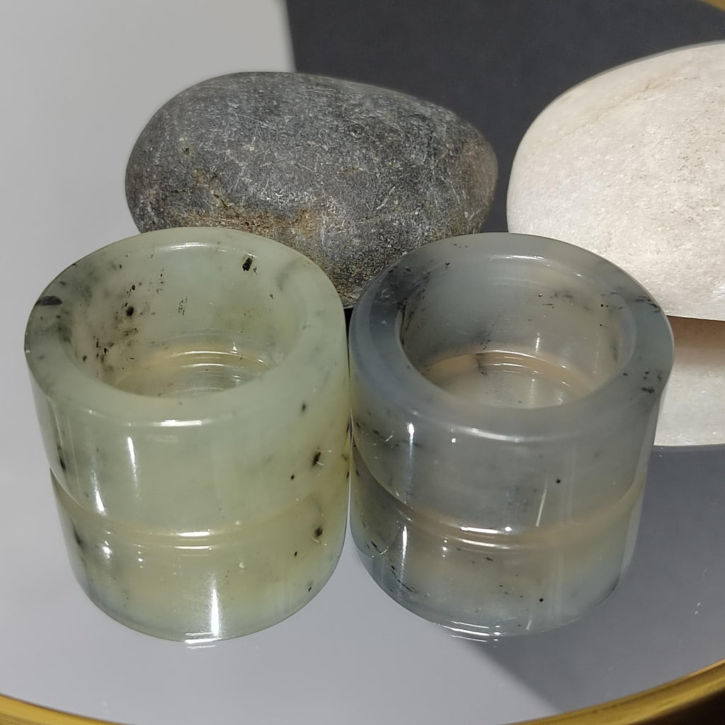 Natural China Xiuyu Jade Thumb Ring | Straight Cut | Two Designs SL304 SL305 SL Precious