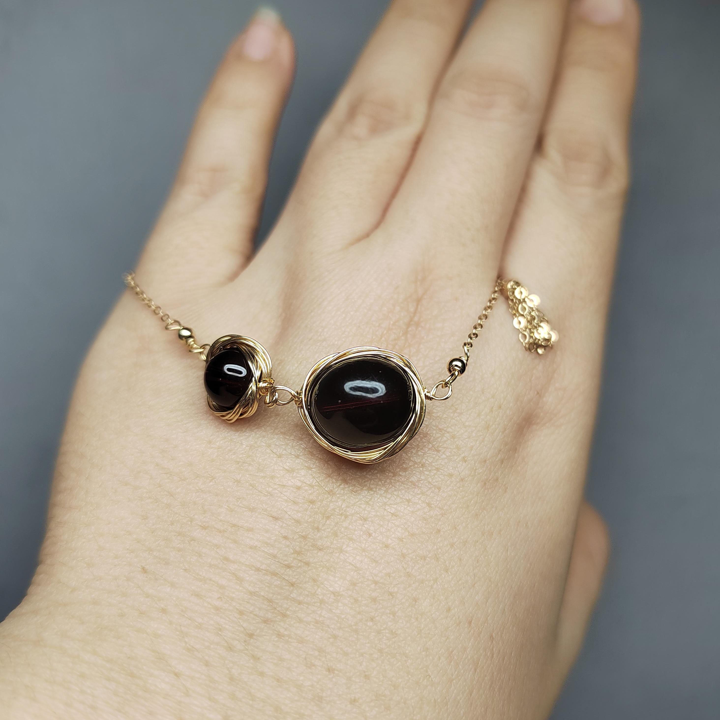 Unique Burmese Red Blood Amber Earring and Bracelet Set in 14K Gold Fill - Stunning Natural Beauty SL112 - SL Precious