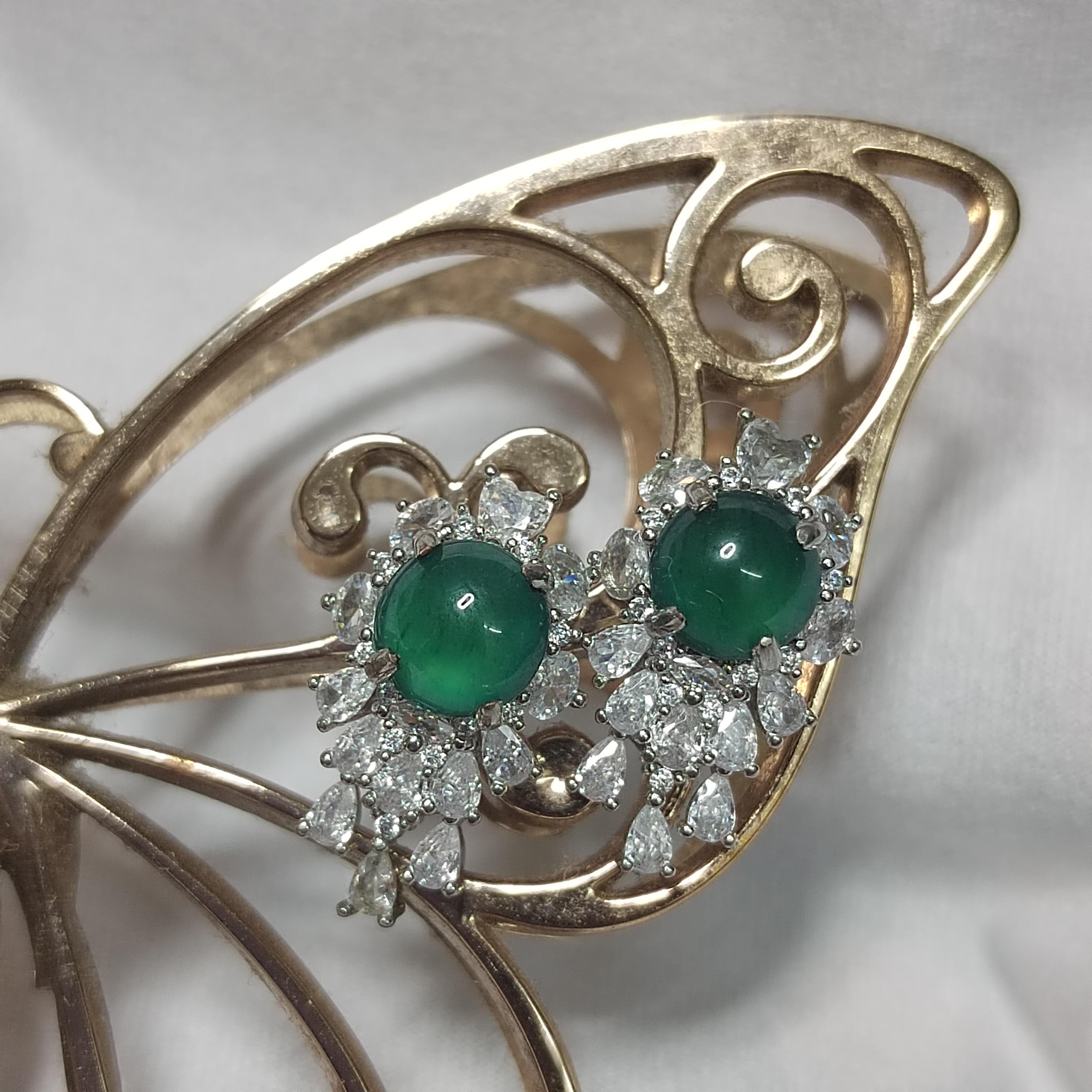 Ocean Blue Guatemala Jadeite Earrings | Elegant White Gold Plated Design with Zirconia Accents SL118