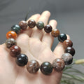 Natural Genuine Four Seasons Garden Phantom Quartz 12.5mm 17pcs Beads Bracelet SL101 - SL Precious