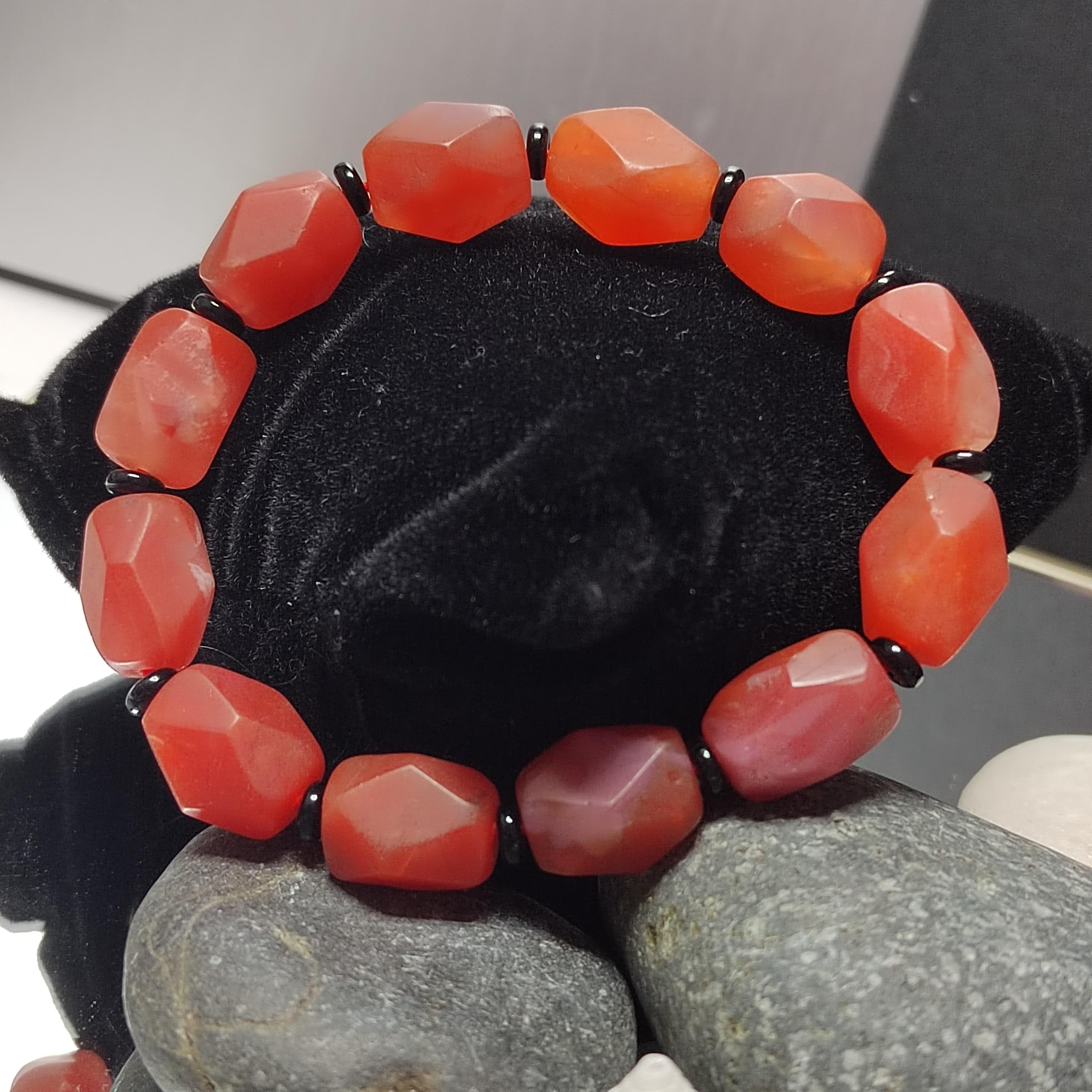 Certified Unique Yunna Baoshan Icy Red Orange Pink Nanhong Agate Cylinder - Rare Natural Design Hand-Cut with Special Uneven Style SL280