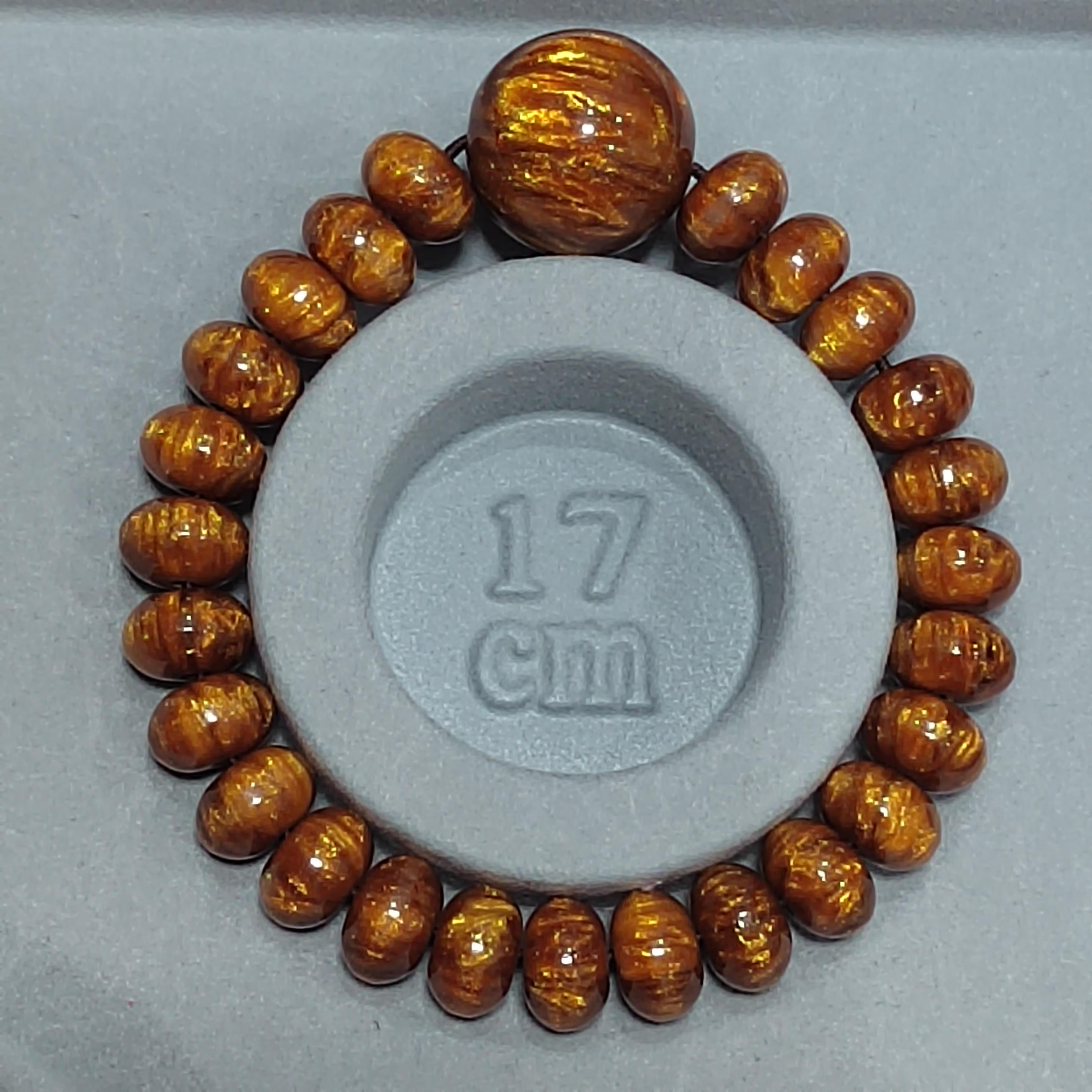 Golden Sea Willow Bracelet 金丝海柳手串 | Natural Ocean Coral | 26 Beads 10.9mm + 19.8mm | 17cm Wrist | Healing Energy SL128 - SL Precious