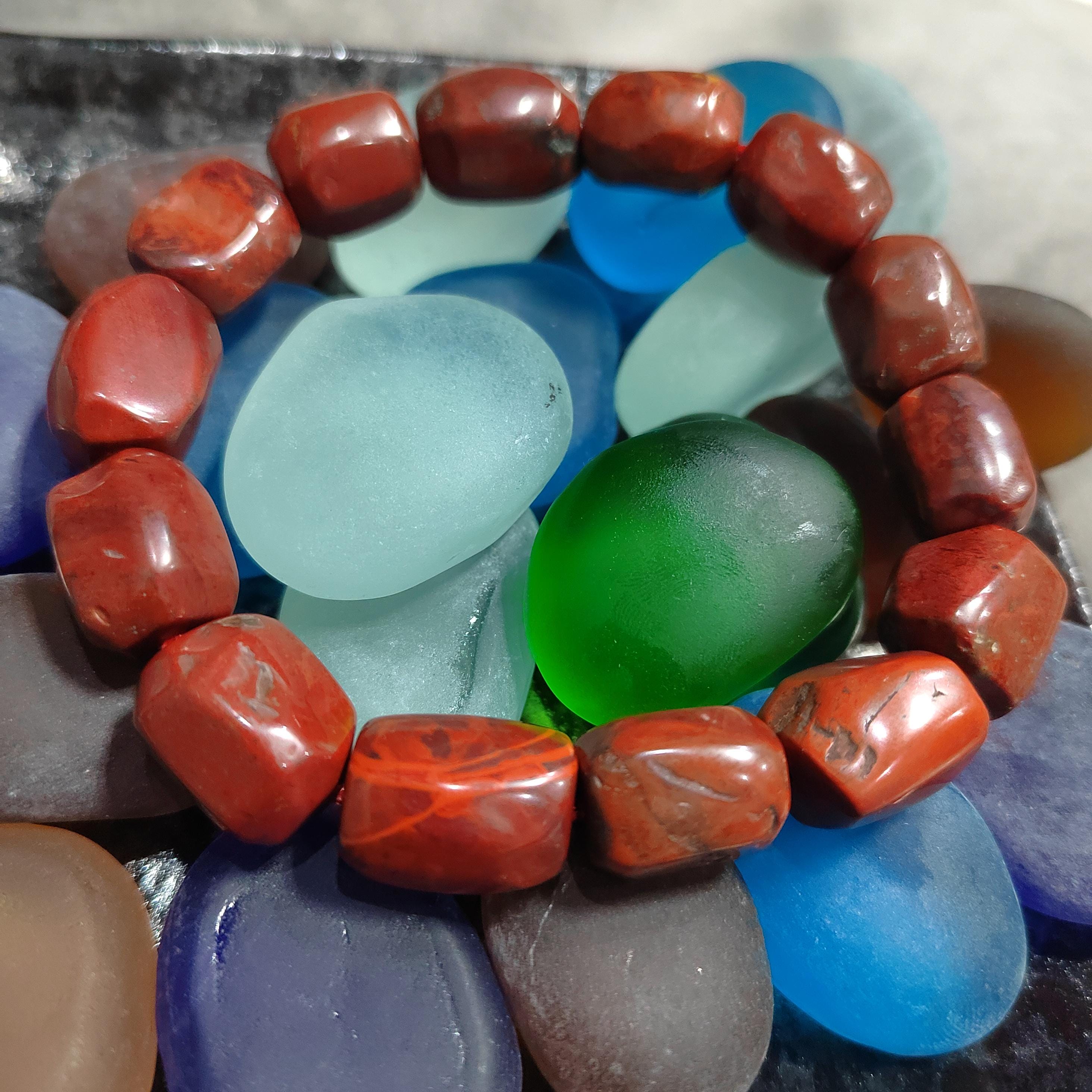 Certified Liangshan Nanhong Agate Bracelet: Flame Pattern, Iron Skin, Untreated SL382