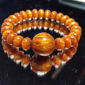 Golden Sea Willow Bracelet 金丝海柳手串 | Natural Ocean Coral | 26 Beads 10.9mm + 19.8mm | 17cm Wrist | Healing Energy SL128 - SL Precious