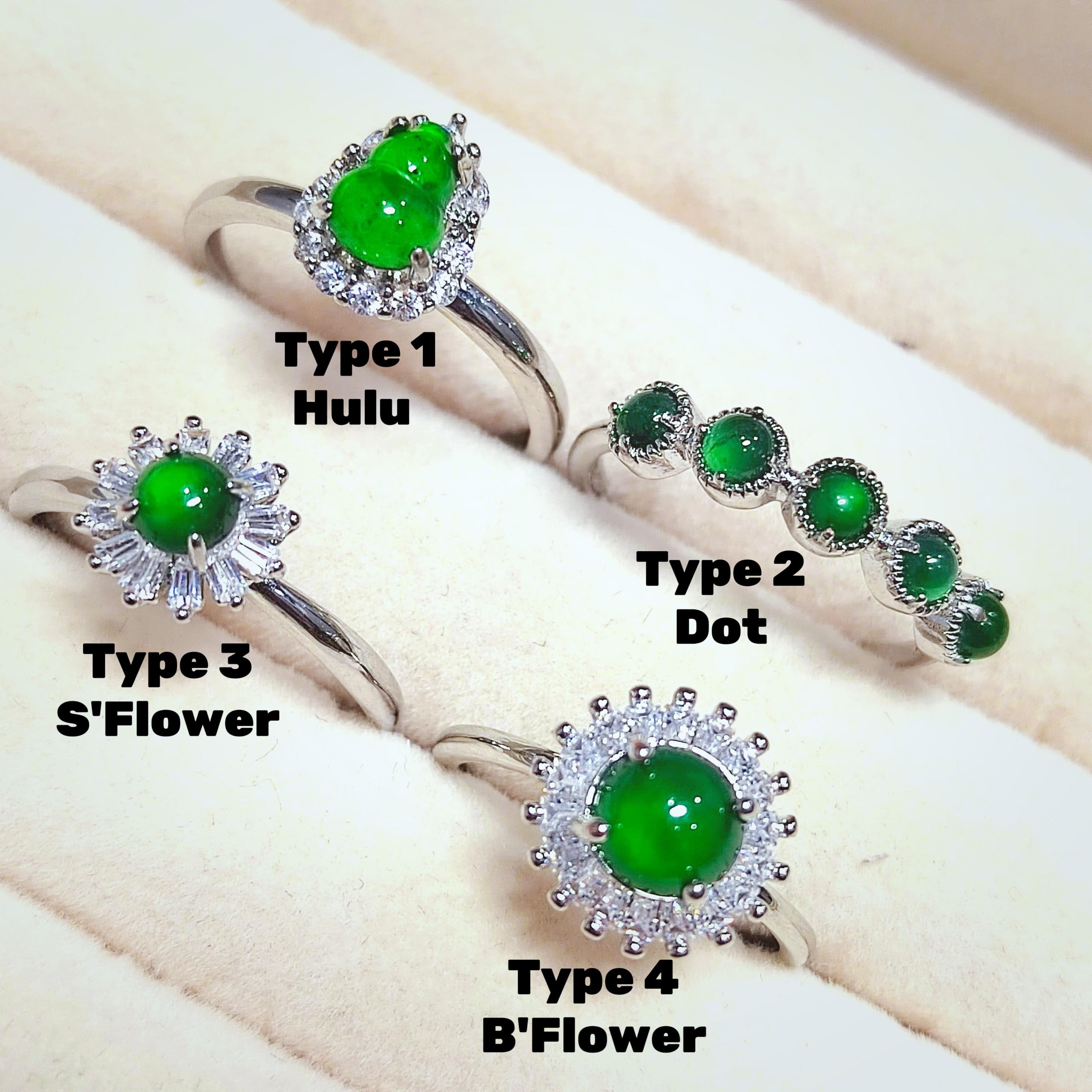 Certified 4 Difference Guatemala Natural Untreated Imperial Green Minimalist Rings Best Gift For Her| Birthday Gift| Mother Gift SL347