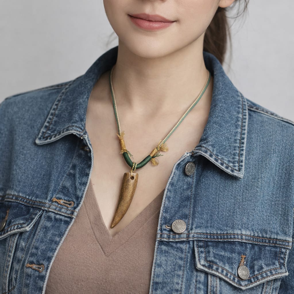 Certified Natural Old Skin Yellow Brown Hemo Jade Crescent Fang Design Pendant Necklace Bracelet 河磨玉老油黃皮月牙设计 | SL486 SL Precious