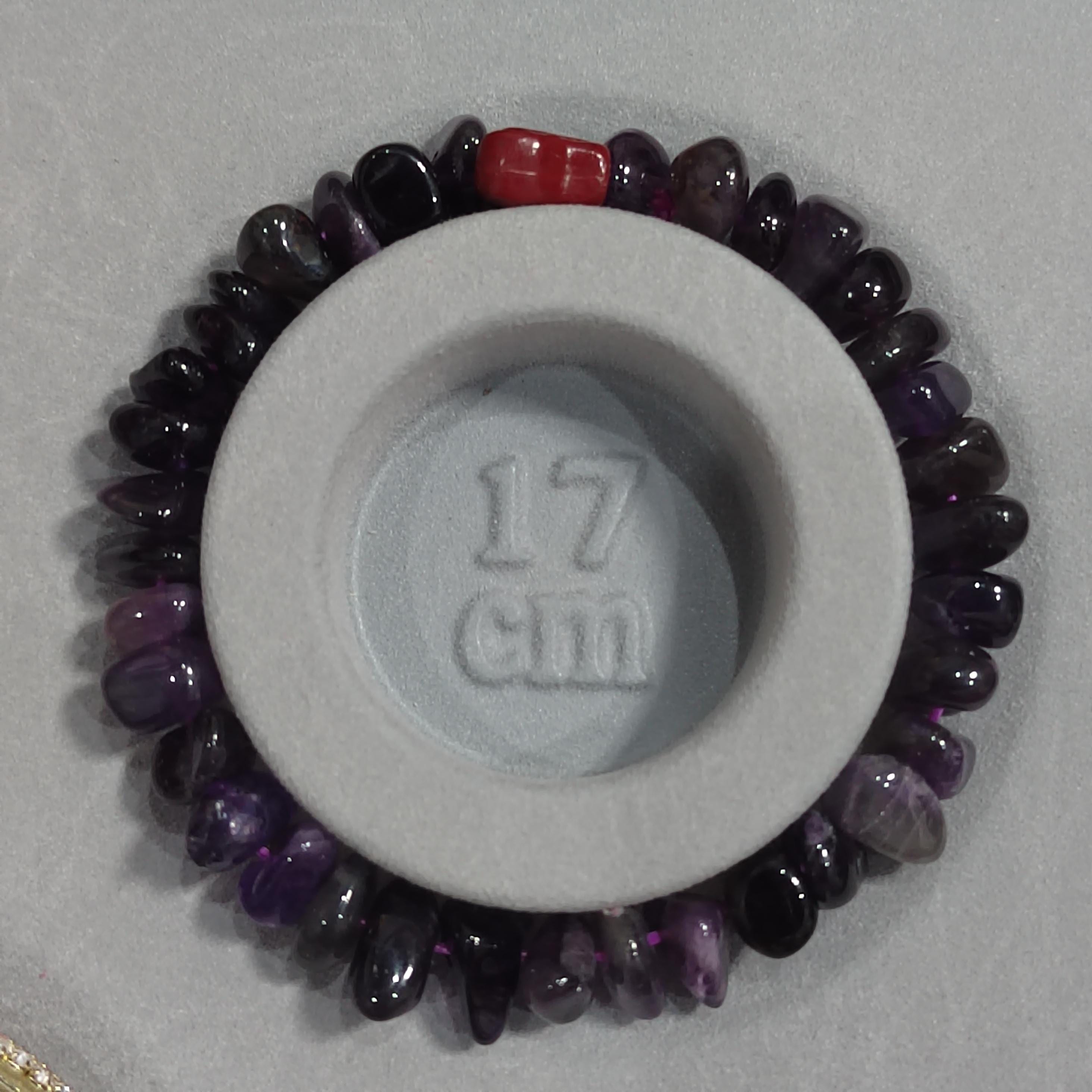 Natural Purple Amethyst Quartz Butterfly Cinnabar Layer Bead Bracelet Mix & Match SL167 - SL Precious