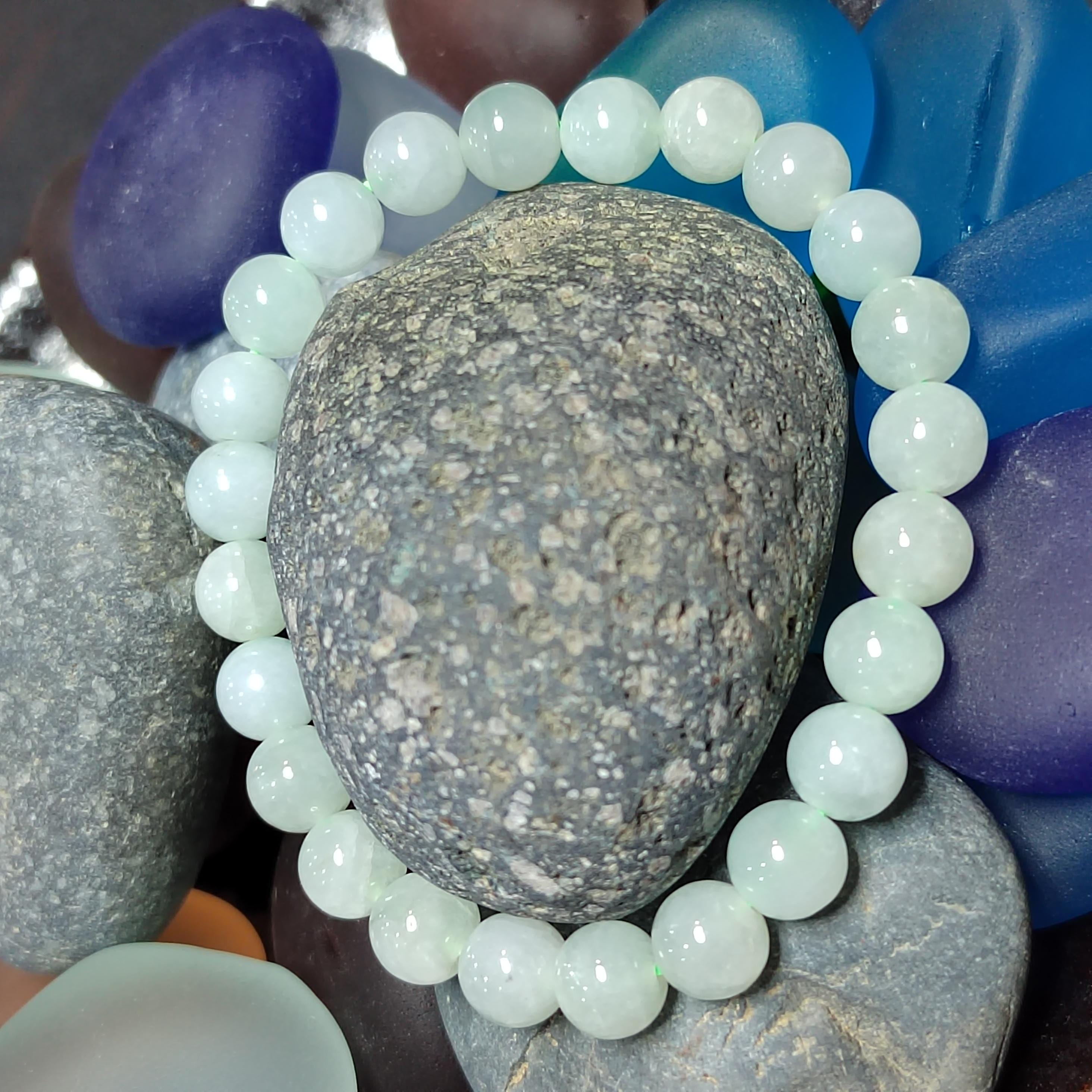 Burmese Jadeite Bracelet Set: Yellow & Icy Green, Untreated A-Grade