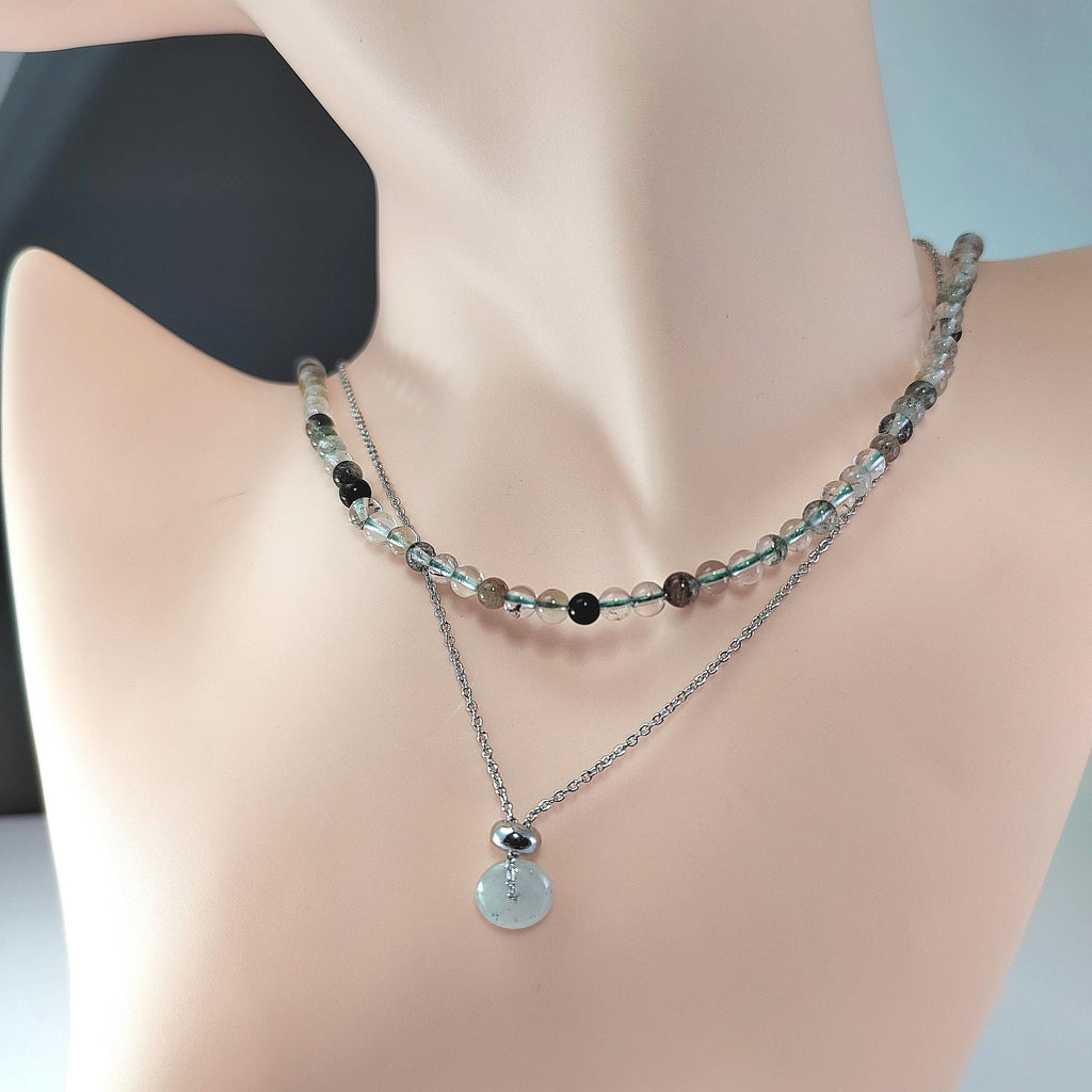 Adjustable Burmese Minimalist Natural Untreated Donut Jadeite Pendant Necklace 4 Options SL217A SL217B SL217C SL217D
