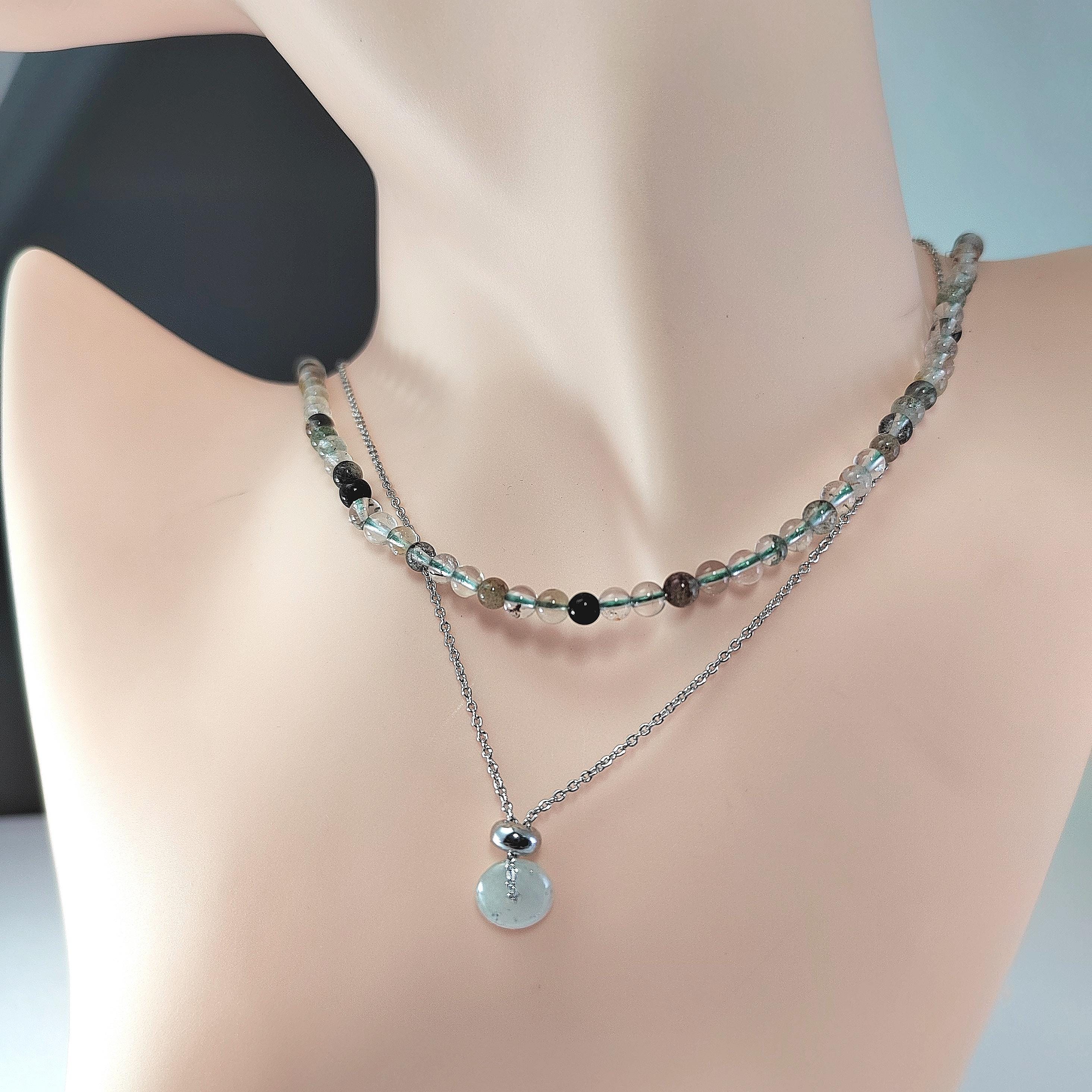 Adjustable Burmese Minimalist Natural Untreated Donut Jadeite Pendant Necklace 4 Options SL217A SL217B SL217C SL217D