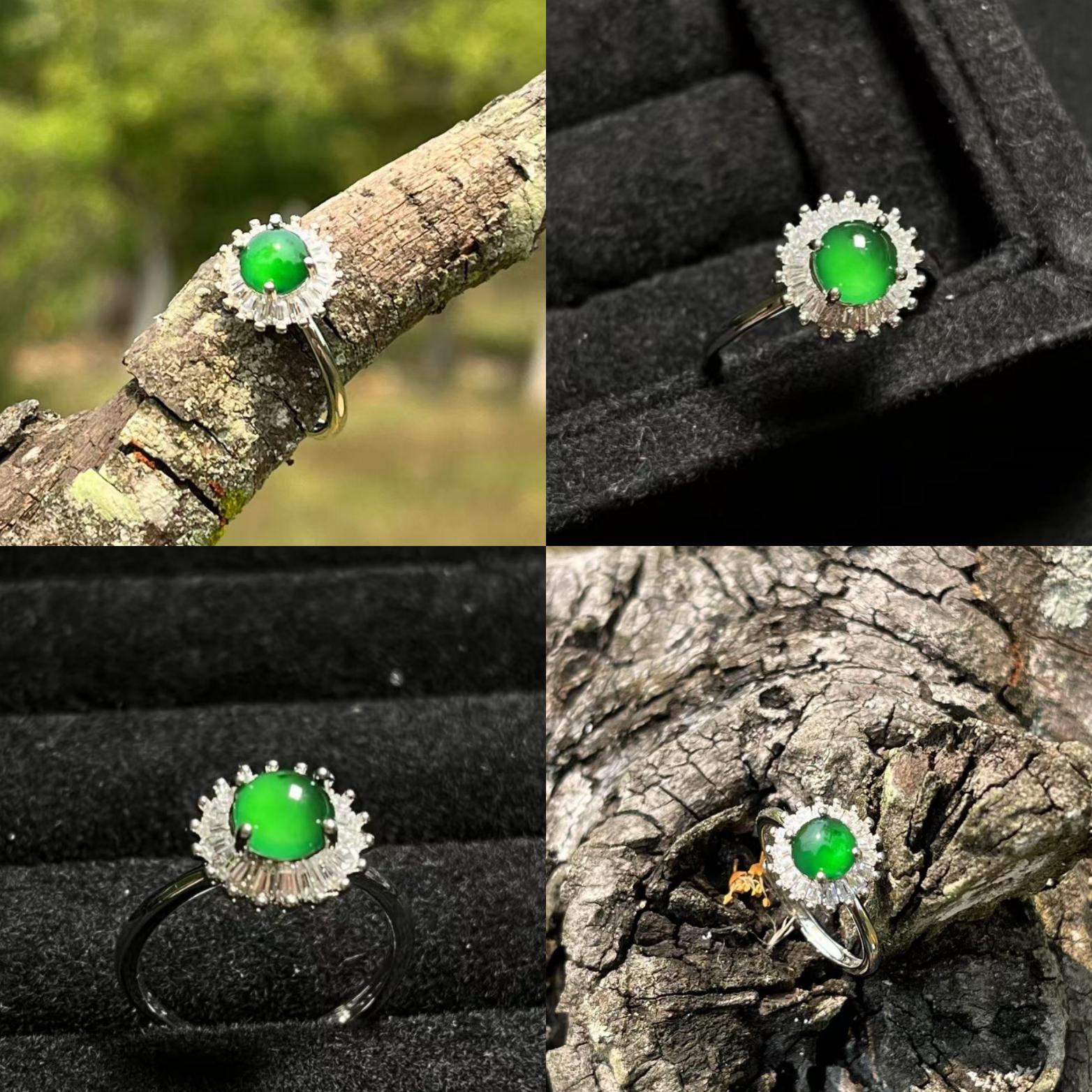 Certified 4 Difference Guatemala Natural Untreated Imperial Green Minimalist Rings Best Gift For Her| Birthday Gift| Mother Gift SL347