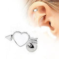 316L Surgical Steel Arrow Through Your Heart Cartilage Earring-0