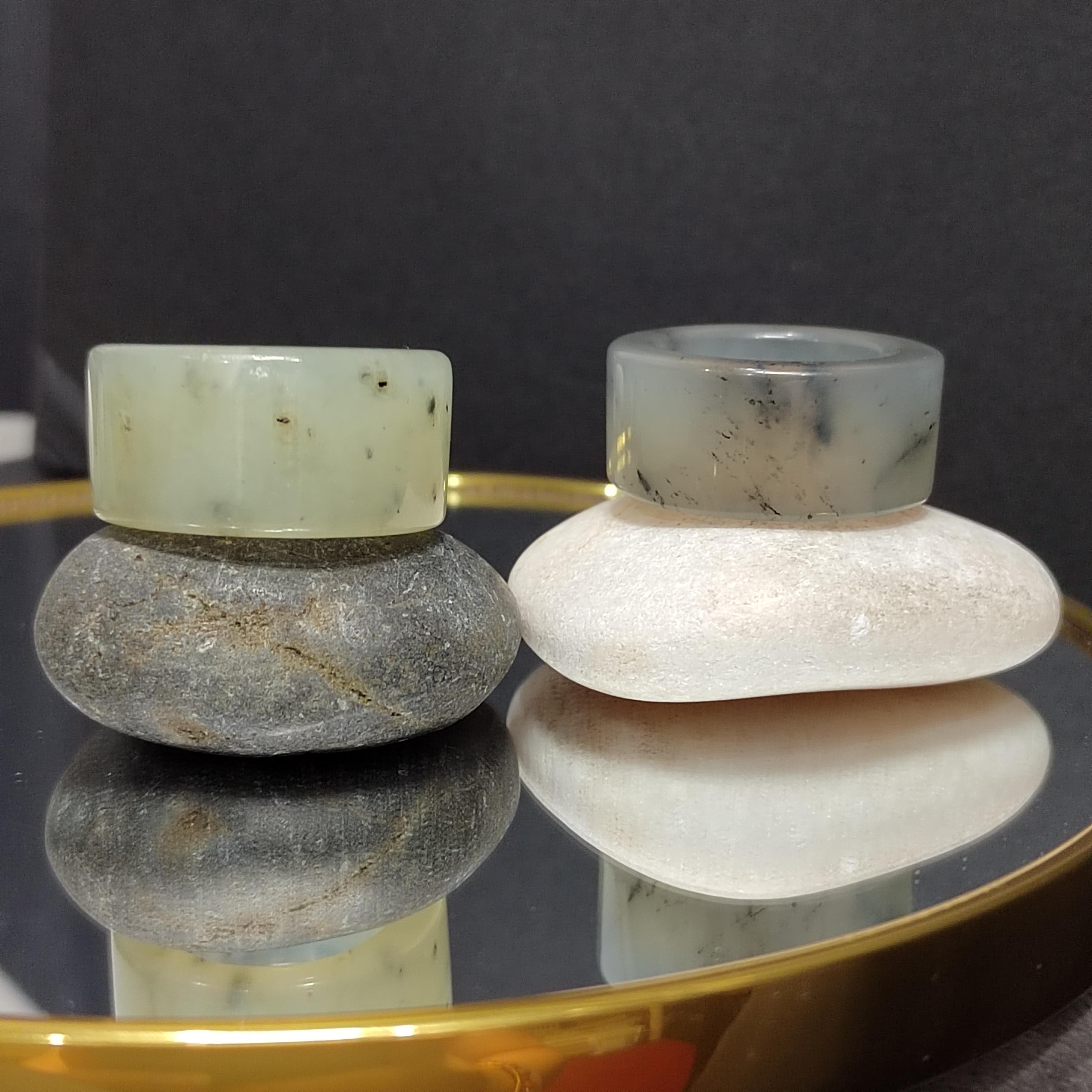 Natural China Xiuyu Jade Thumb Ring | Straight Cut | Two Designs SL304 SL305 SL Precious