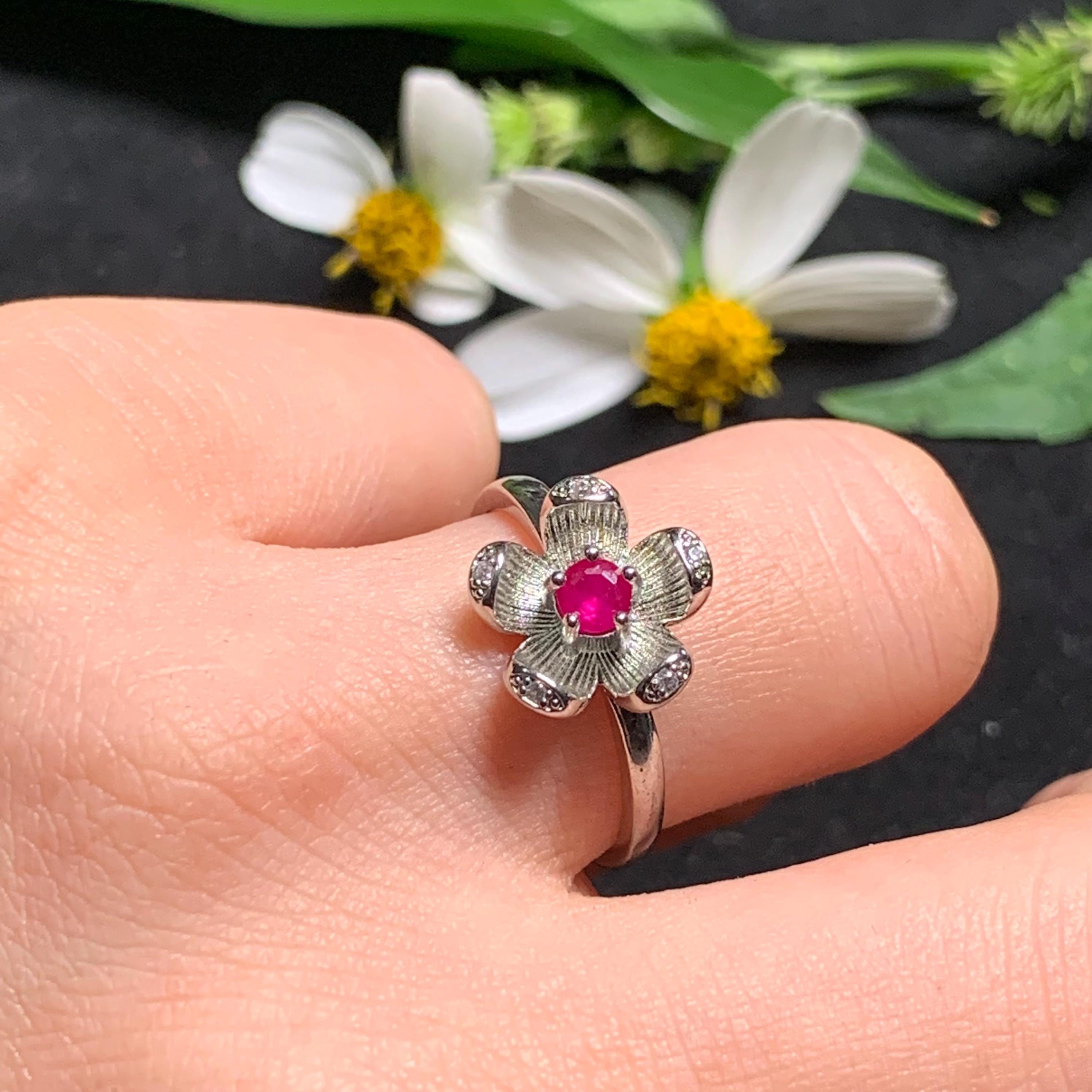 Ravishing Rose Red Ruby Pendant - Certified Mogok Gemstone in Elegant 925 Sterling Silver Settings SL253X12