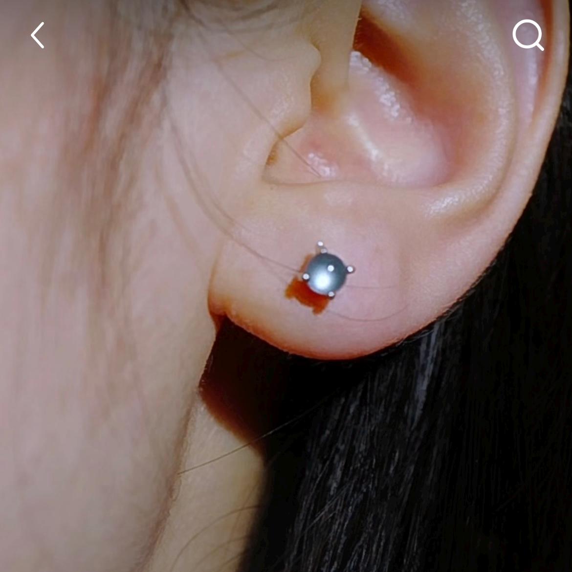 Certified A-Grade High Quality Light Bulbs Effect Natural Untreated Burmese Icy Blue Jadeite Minimalist Stud Earrings |  Birthday Gift SL350 - SL Precious