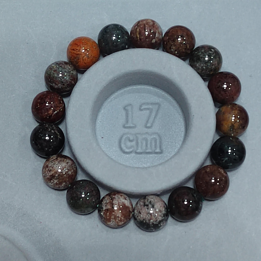 Natural Genuine Four Seasons Garden Phantom Quartz 12.5mm 17pcs Beads Bracelet SL101 - SL Precious