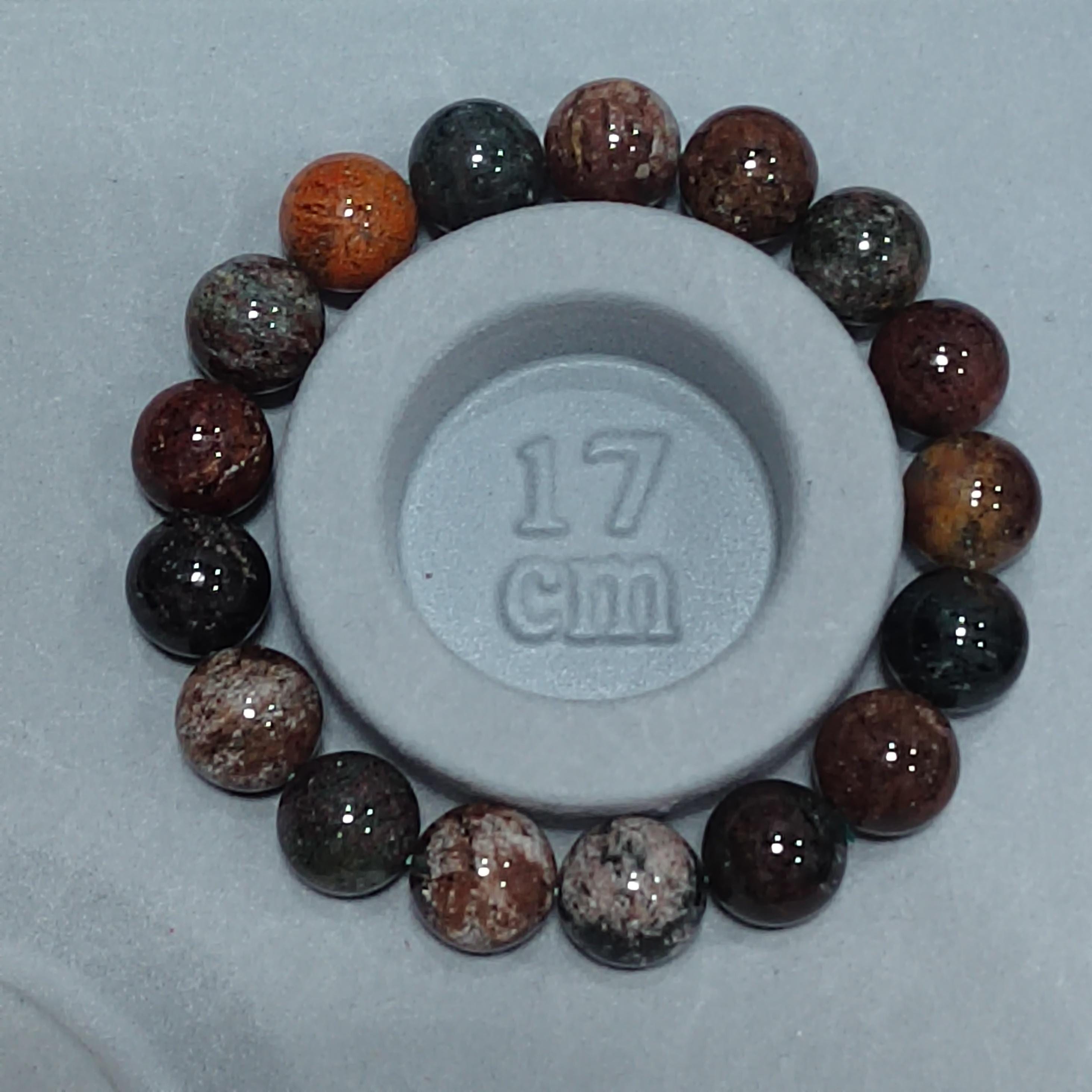 Natural Genuine Four Seasons Garden Phantom Quartz 12.5mm 17pcs Beads Bracelet SL101 - SL Precious