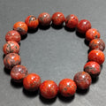 Certified A-Grade Natural Southern Sichuan Liangshan Waxi Deep Red Nanhong Agate|Raw Skin| Iron Skin Shine Surface Beads Bracelet SL385 - SL Precious