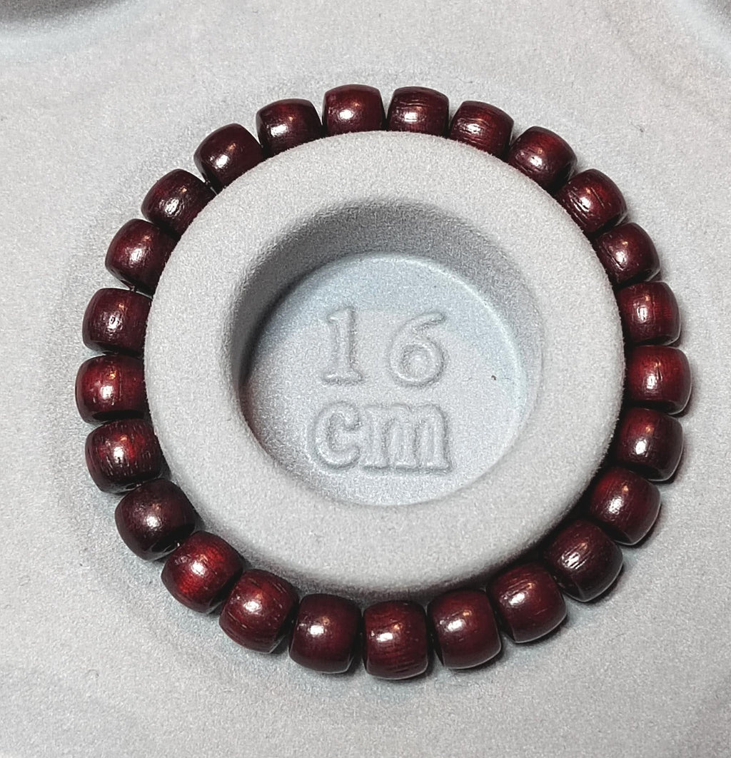 Blood Sandalwood & Certified Wujia Red Agate 2-Piece Bracelet Set | 12.4mm Beads  45.85g With Certificate | SL413