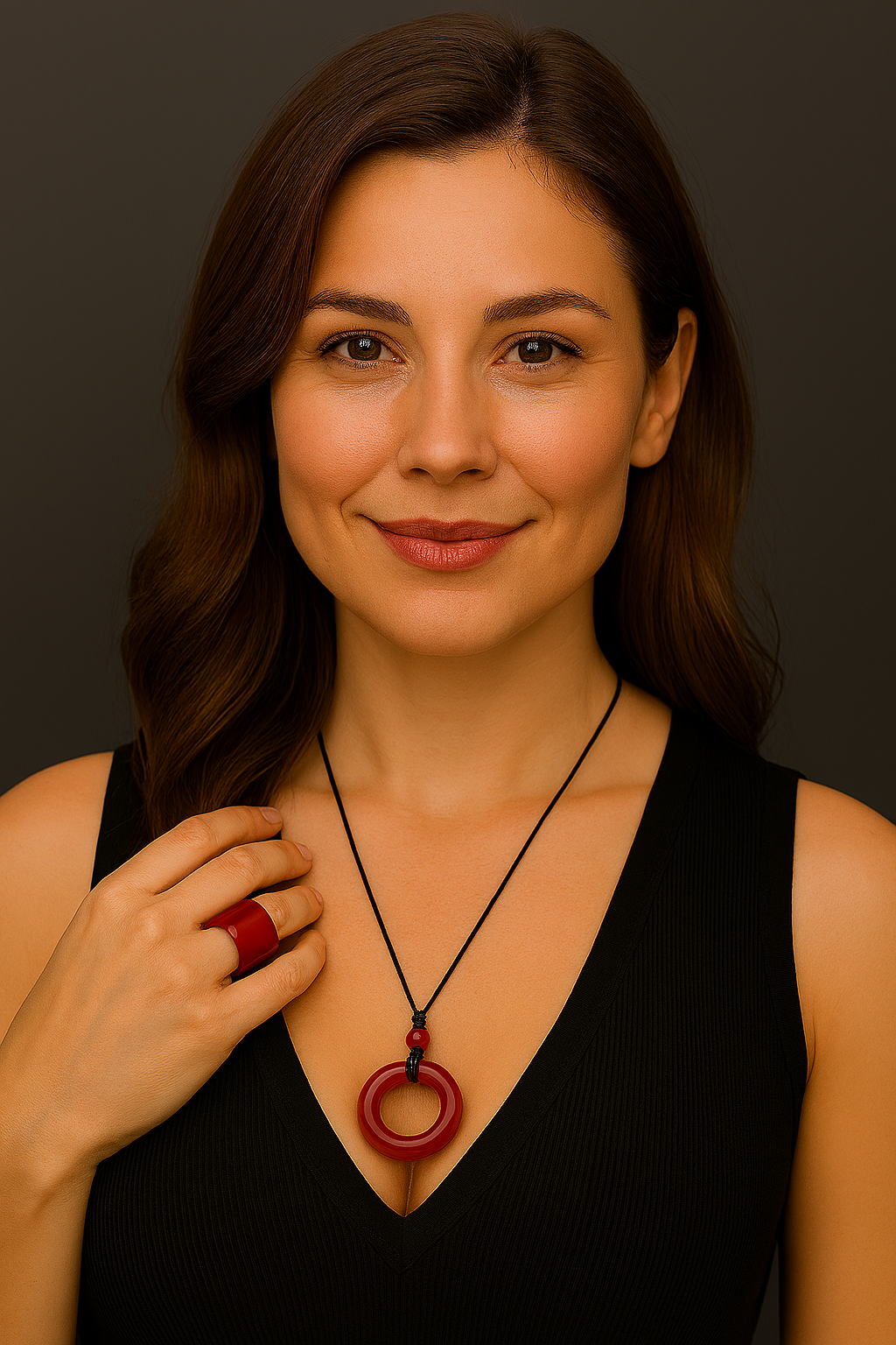 Certified Natural Untreated Sichuan Liangshan Nanhong Red Silk Agate Thumb Ring | Rare Chinese Sardonyx Pendant | 四川川红缠丝南红玛瑙拇指戒 SL122 SL Precious