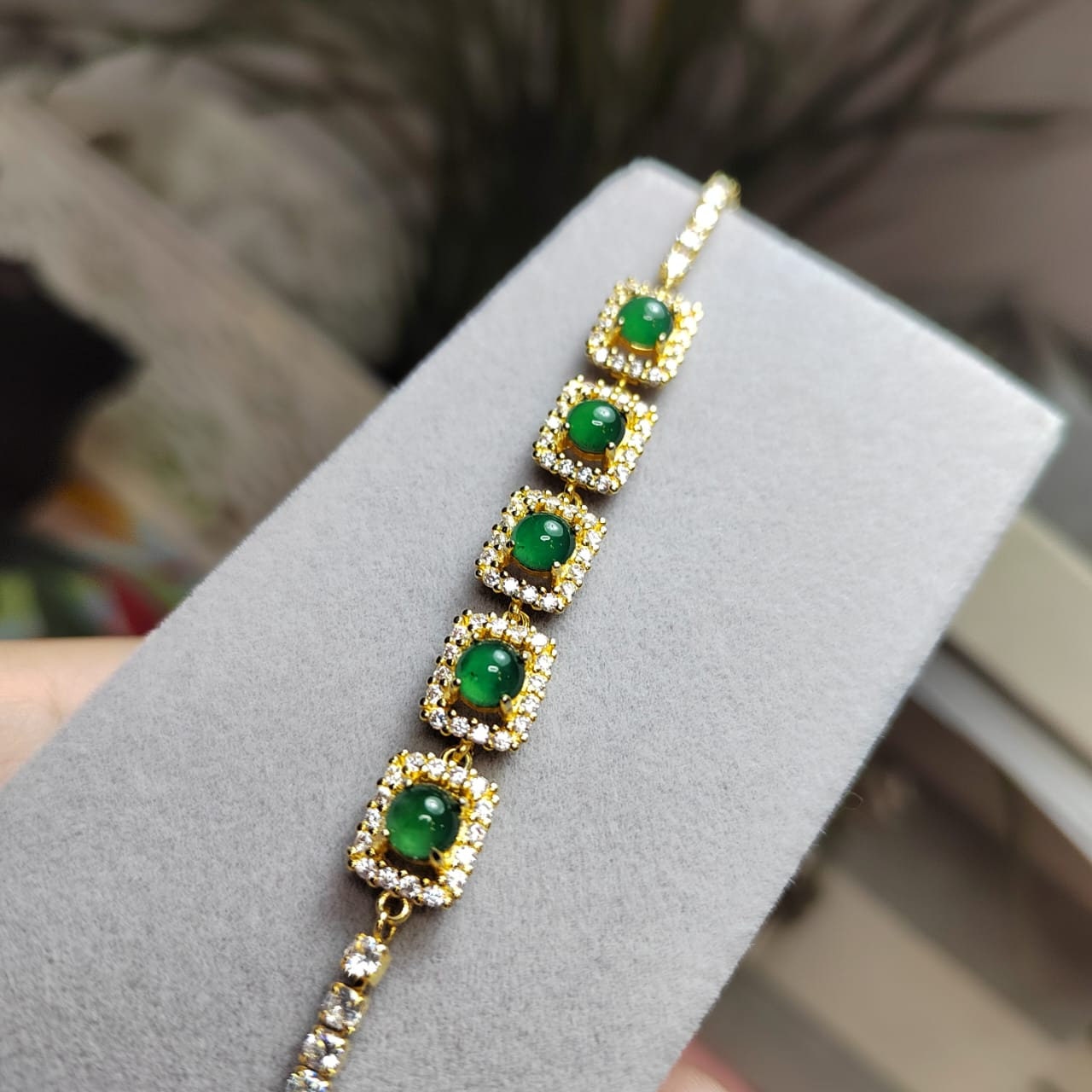 Imperial Green Jadeite Healing Bracelet