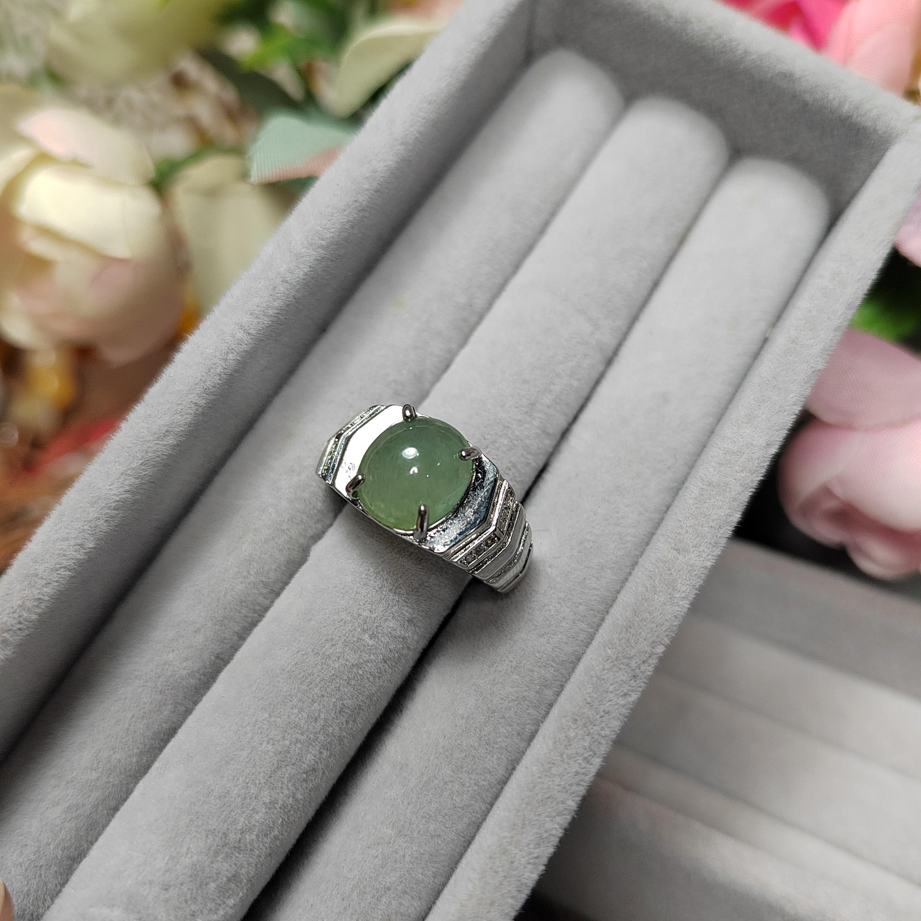 Shop A-Grade Burmese Jadeite Ring for Everyday Elegance