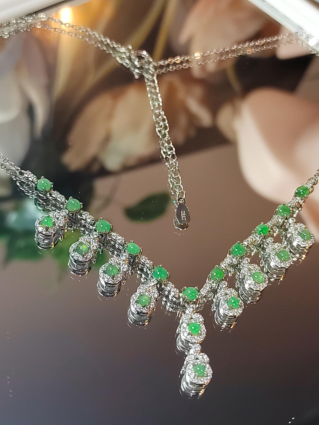Burmese A Grade Natural Untreated Icy Green Necklaces